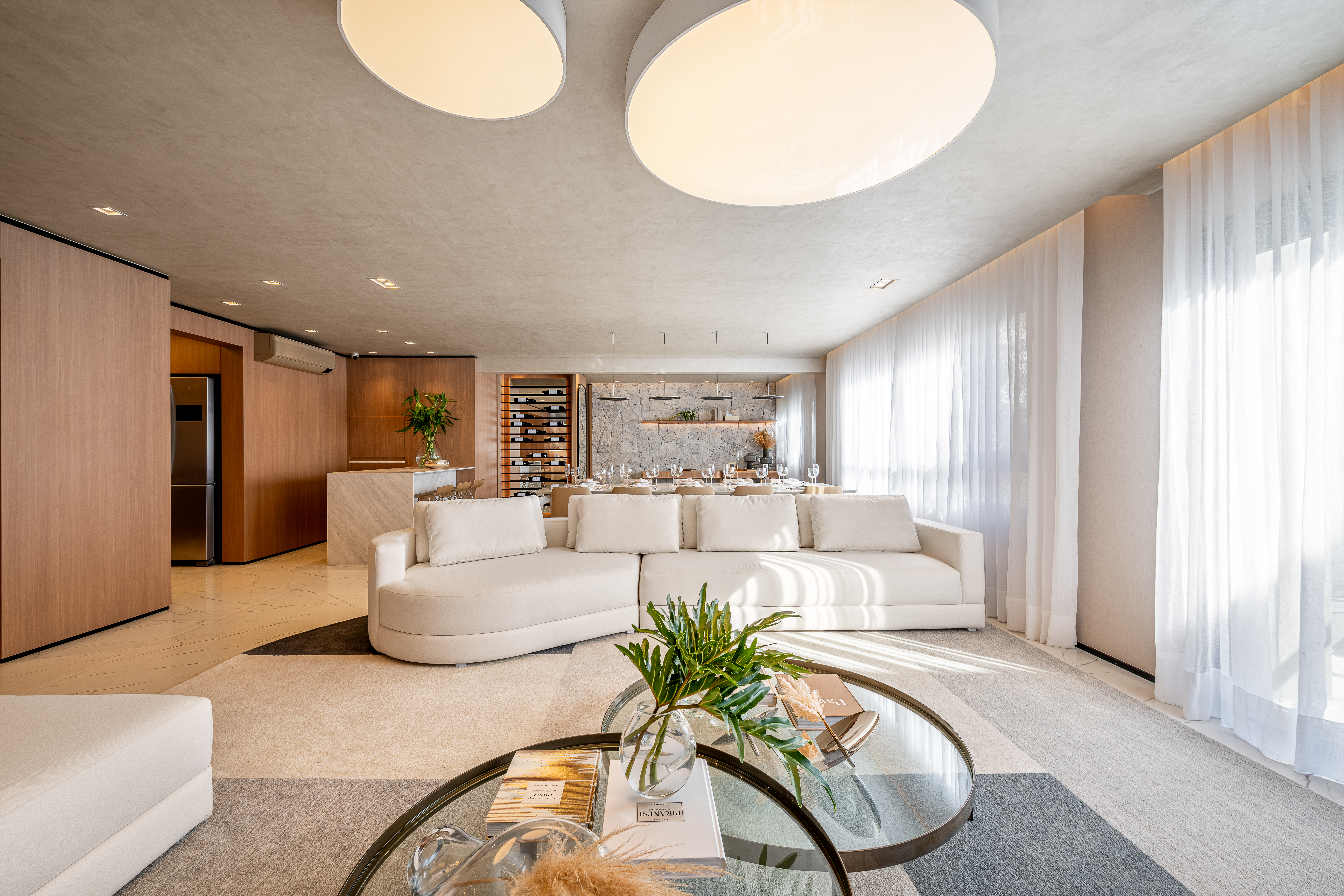 Imagem real do apartamento decorado