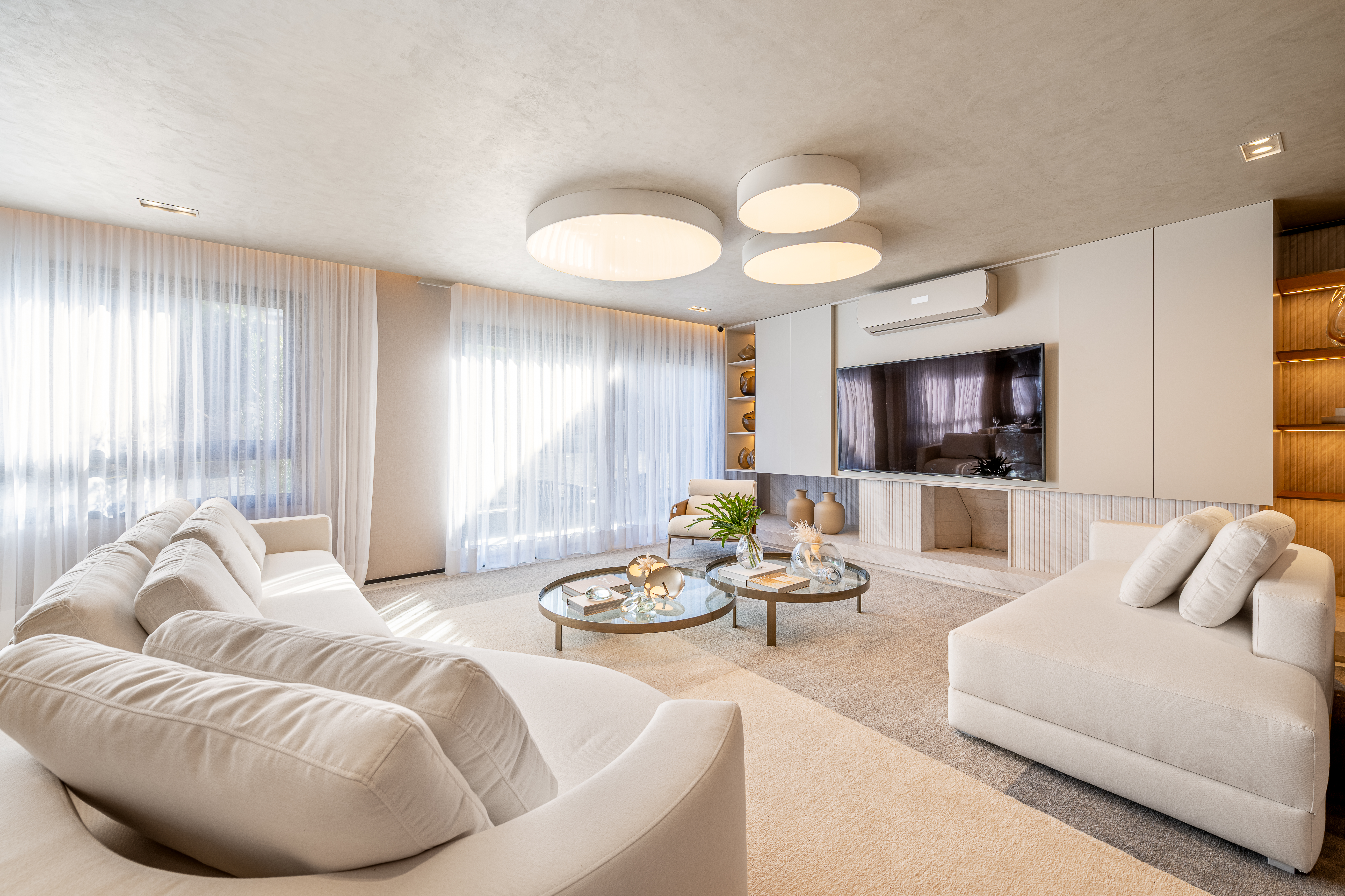 Imagem real do apartamento decorado