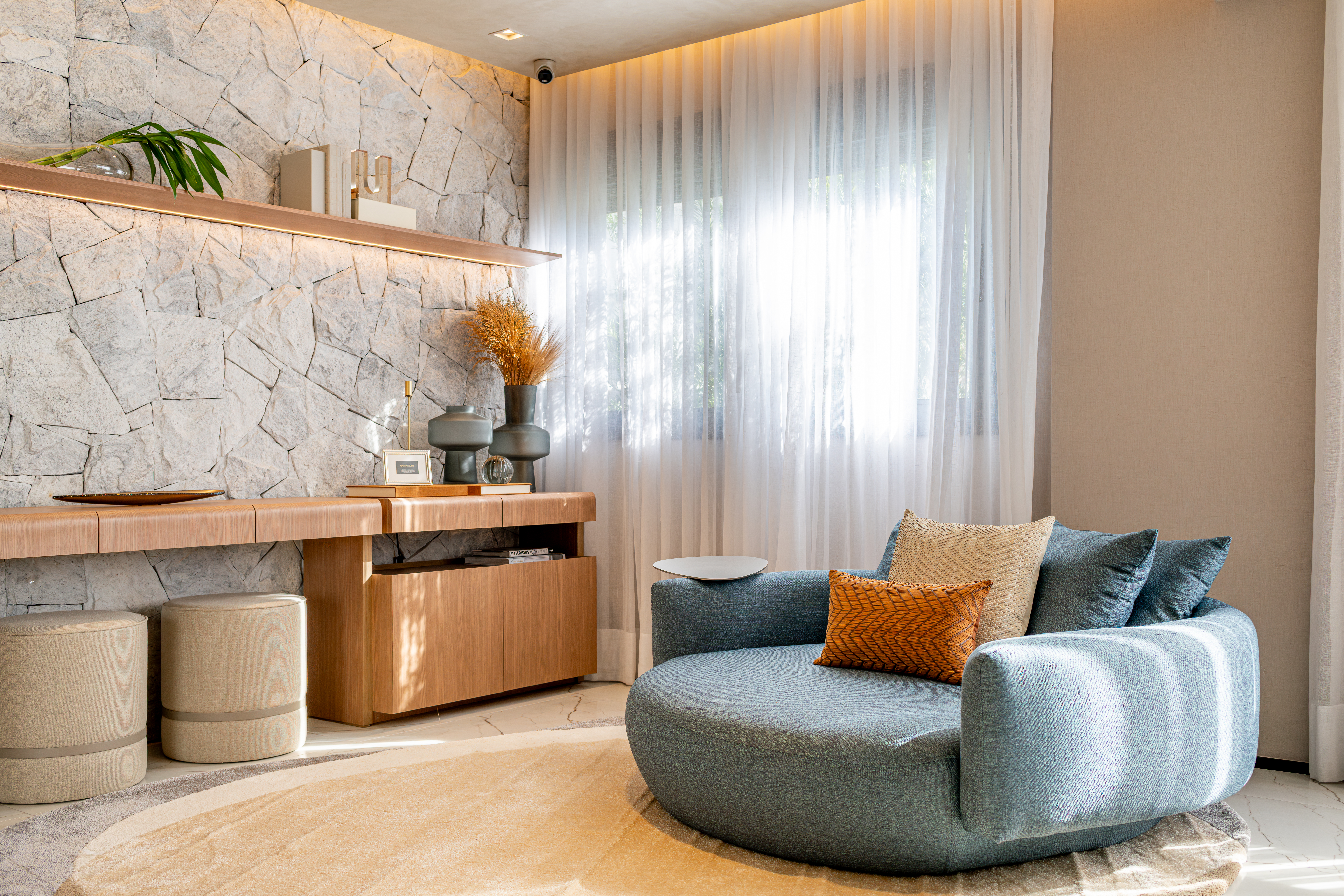Imagem real do apartamento decorado