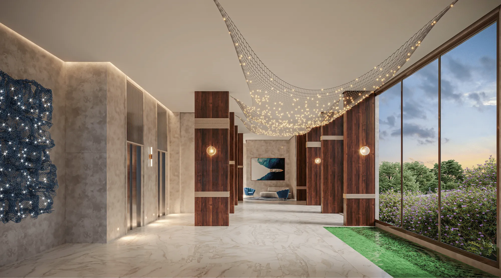 Perspectiva Ilustrada do Lobby