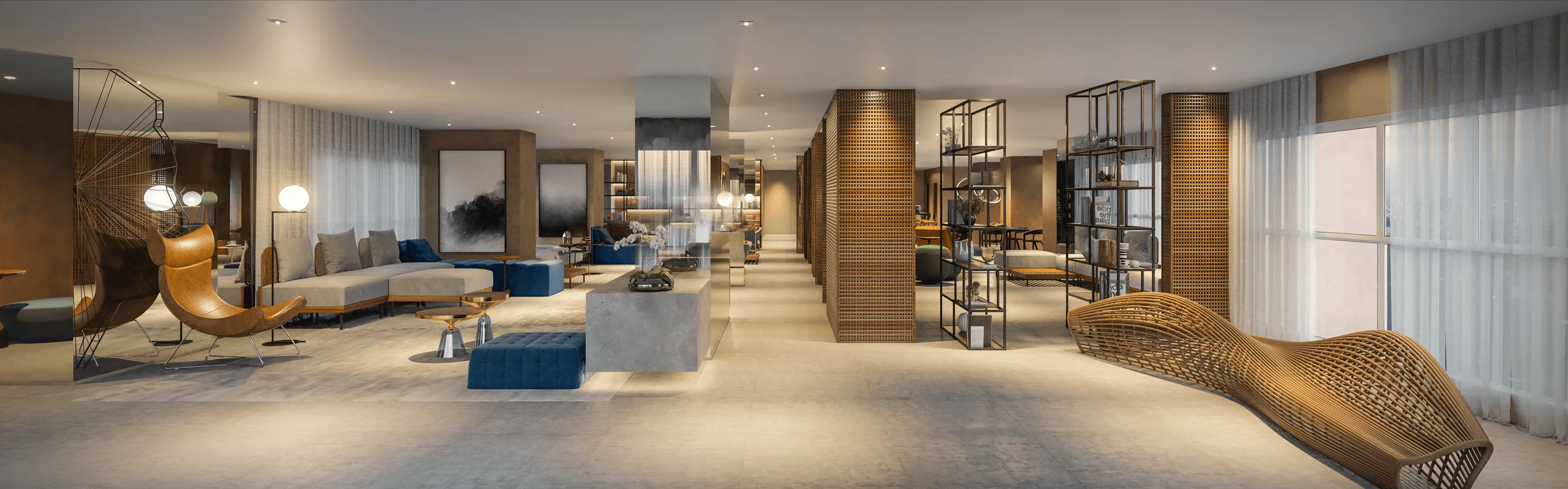 Perspectiva Ilustrada do Lobby