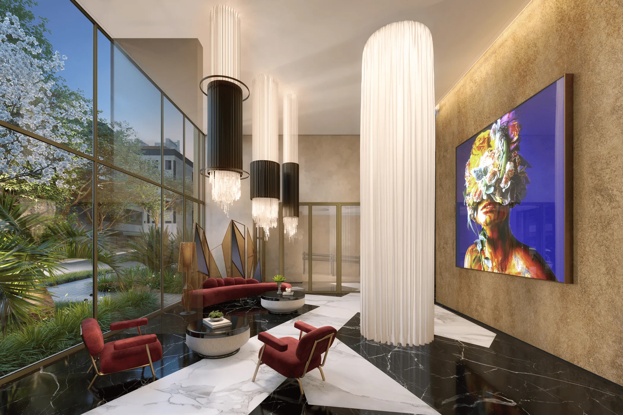 Perspectiva Ilustrada Lobby