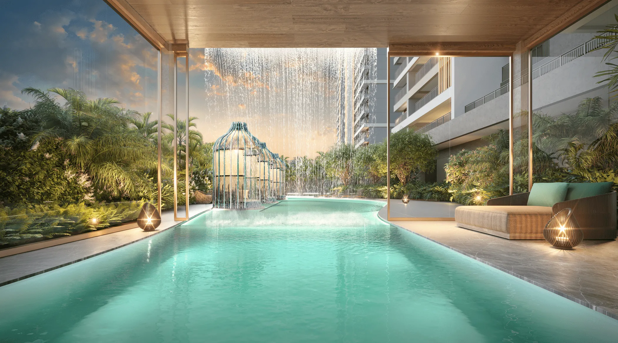Integração entre Indoor Pool e Outdoor Pool