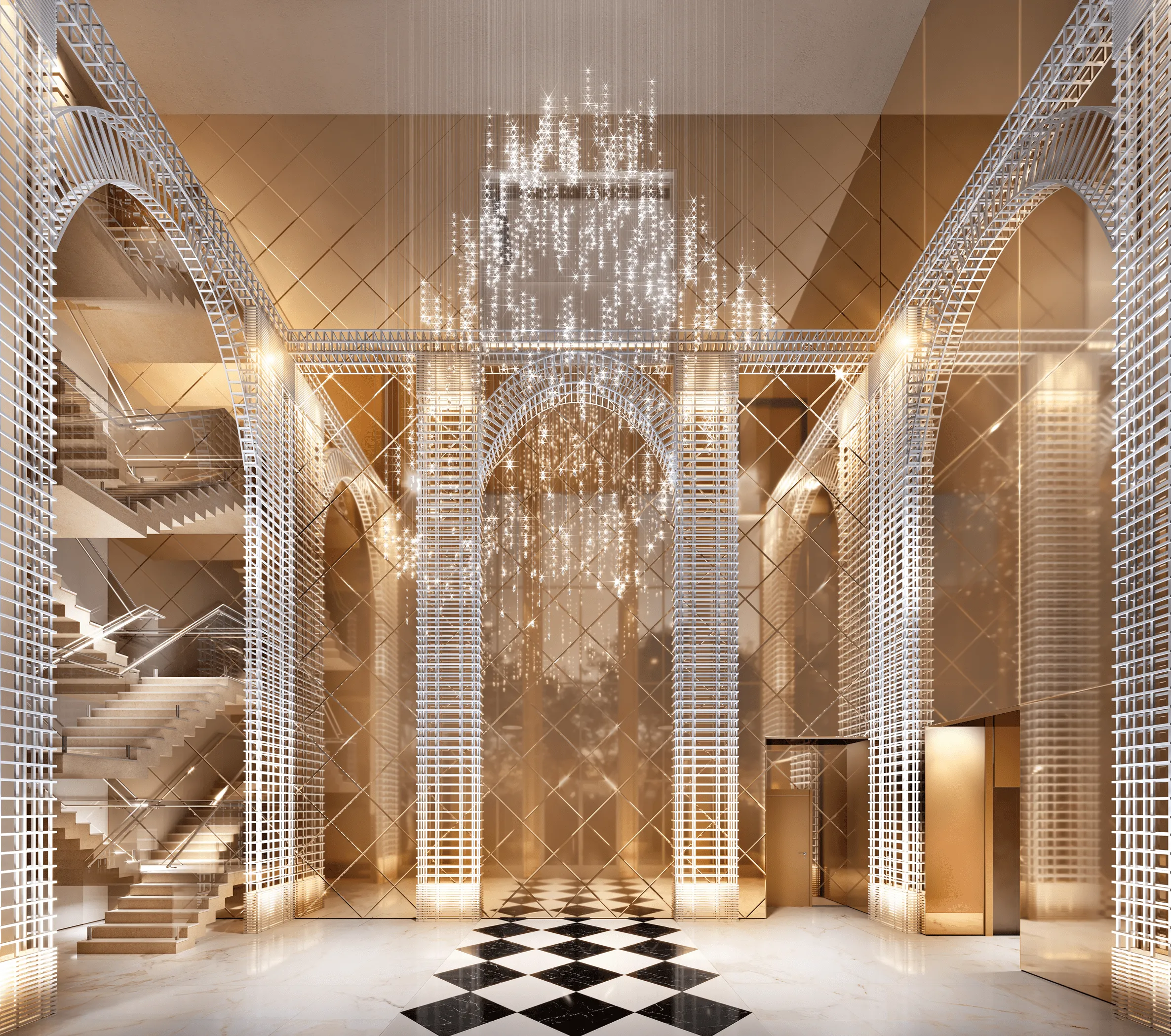 Perspectiva Ilustrada do Lobby