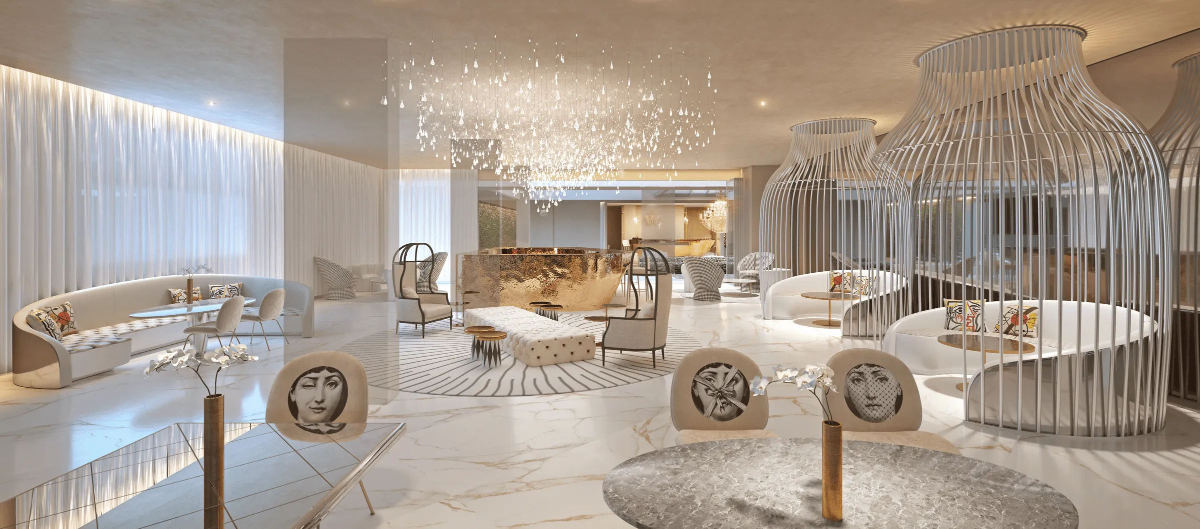Perspectiva Ilustrada do The Party Room