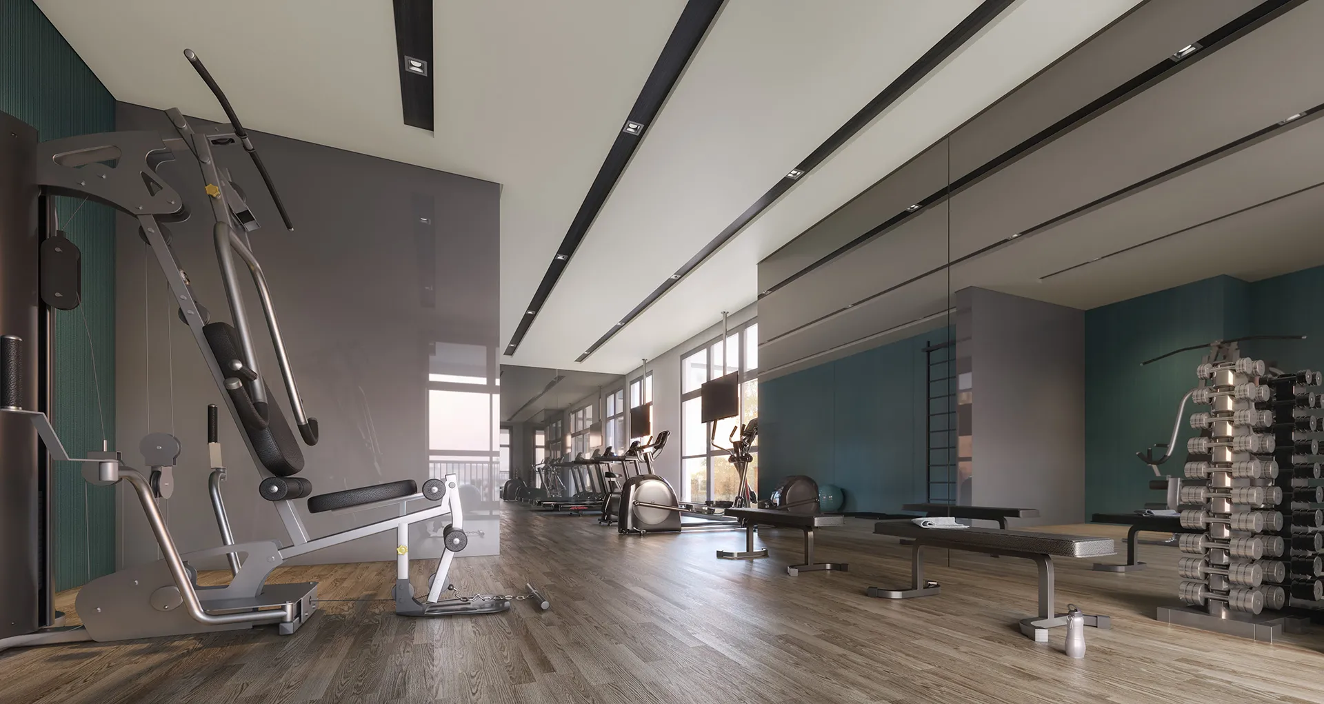Perspectiva Ilustrada Fitness Torre View