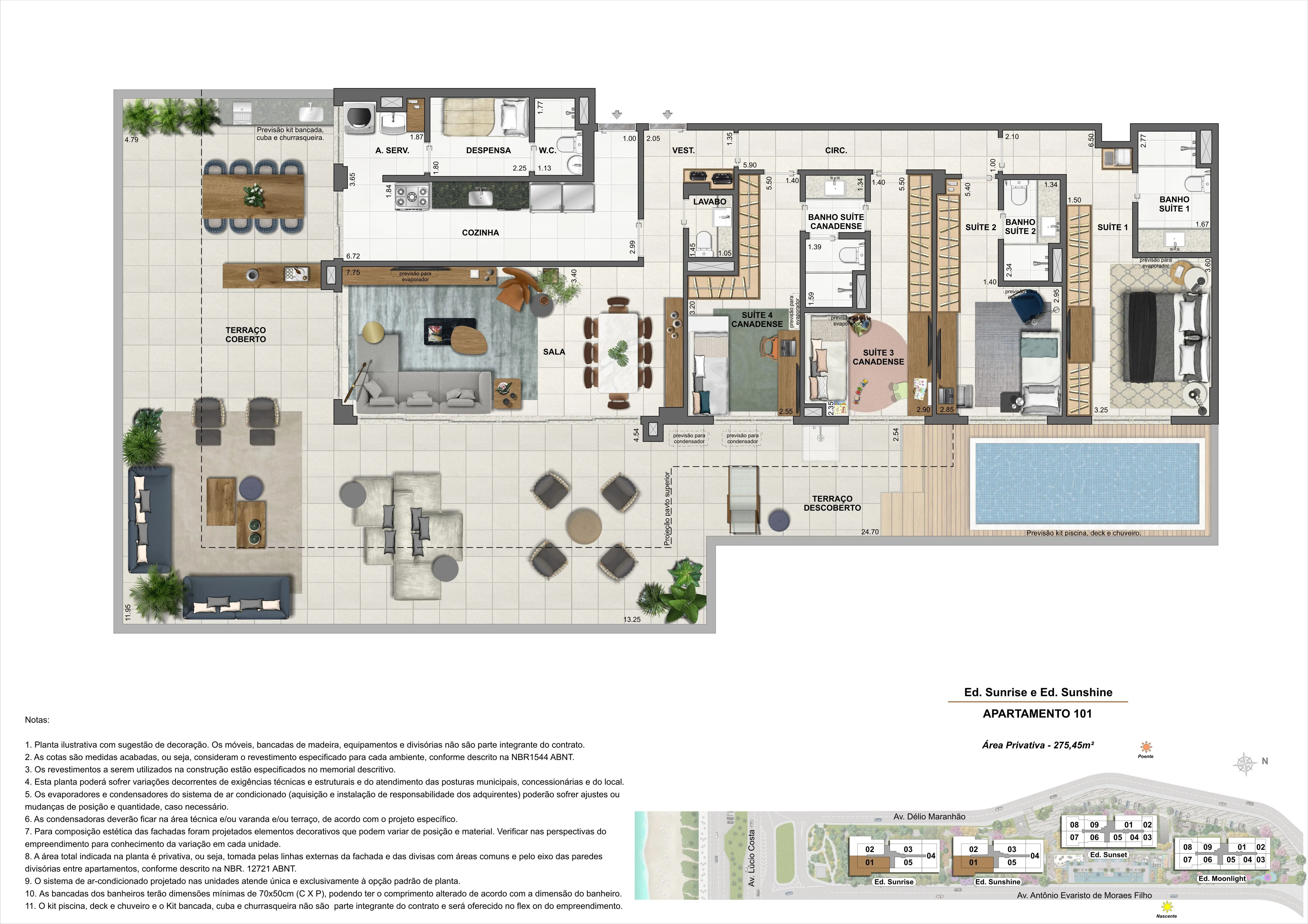 ED. SUNRISE E ED. SUNSHINE - APARTAMENTO: 101