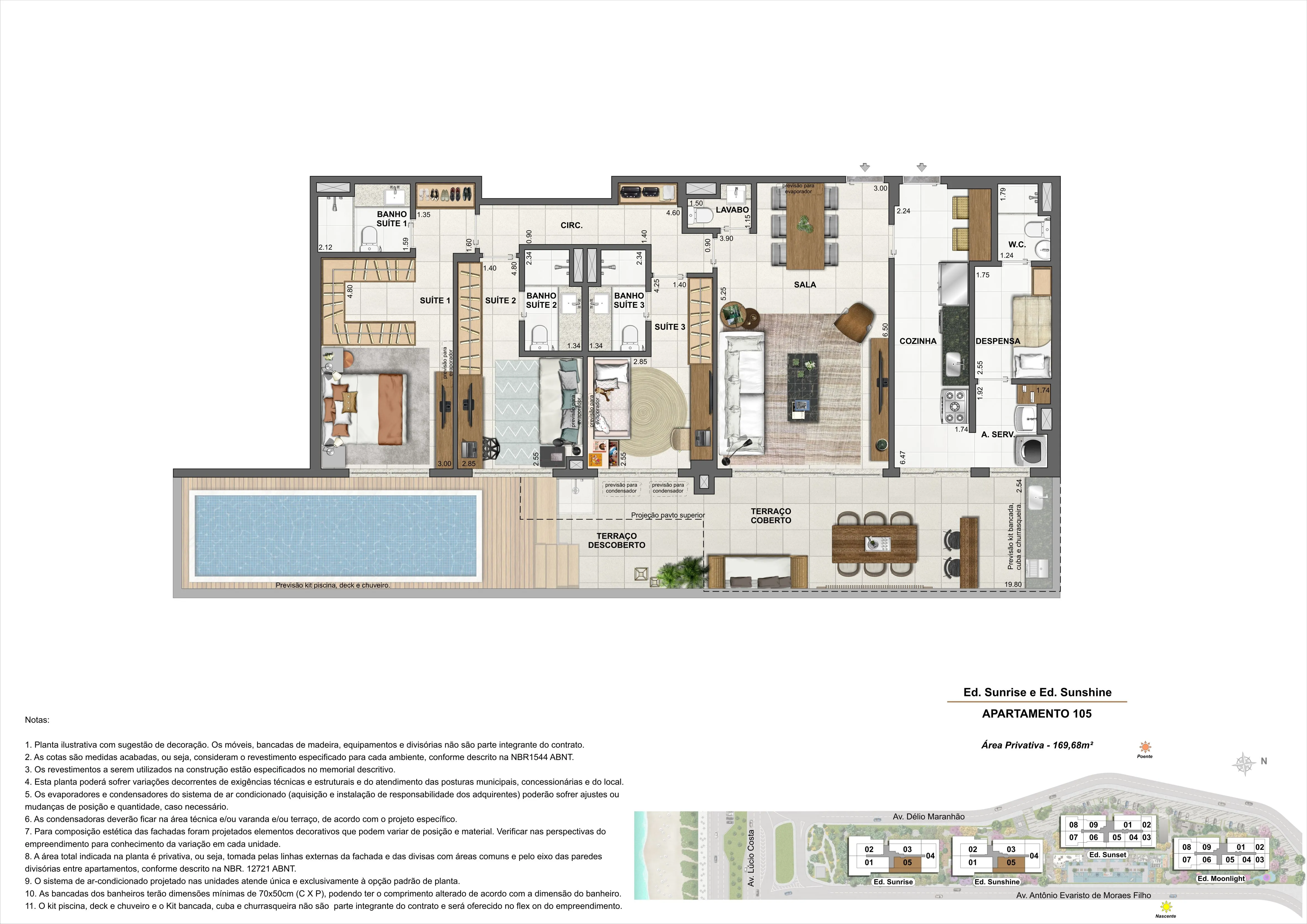ED. SUNRISE E ED. SUNSHINE - APARTAMENTO: 105