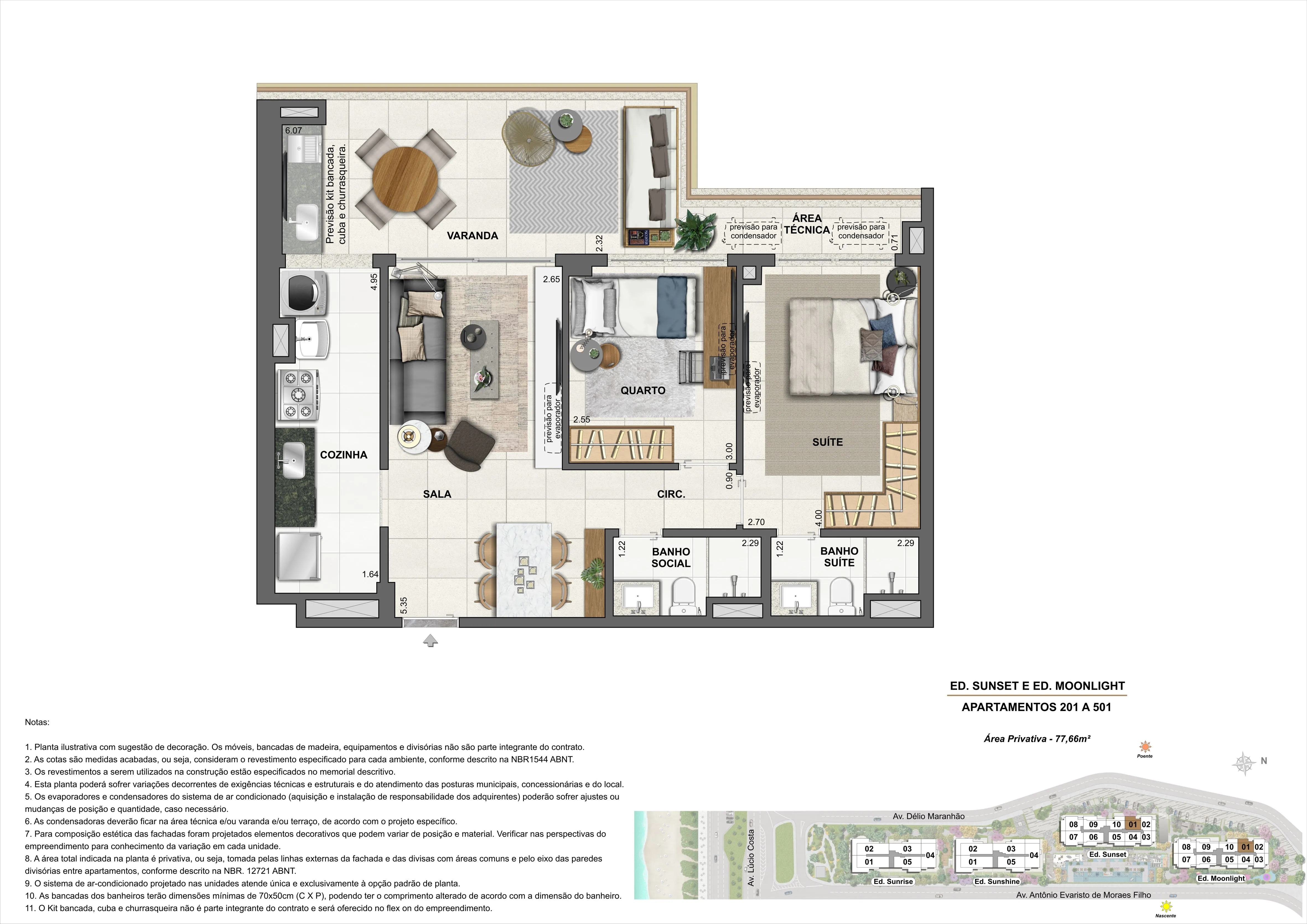 ED. SUNSET E ED. MOONLIGHT - APARTAMENTOS: 201 A 501