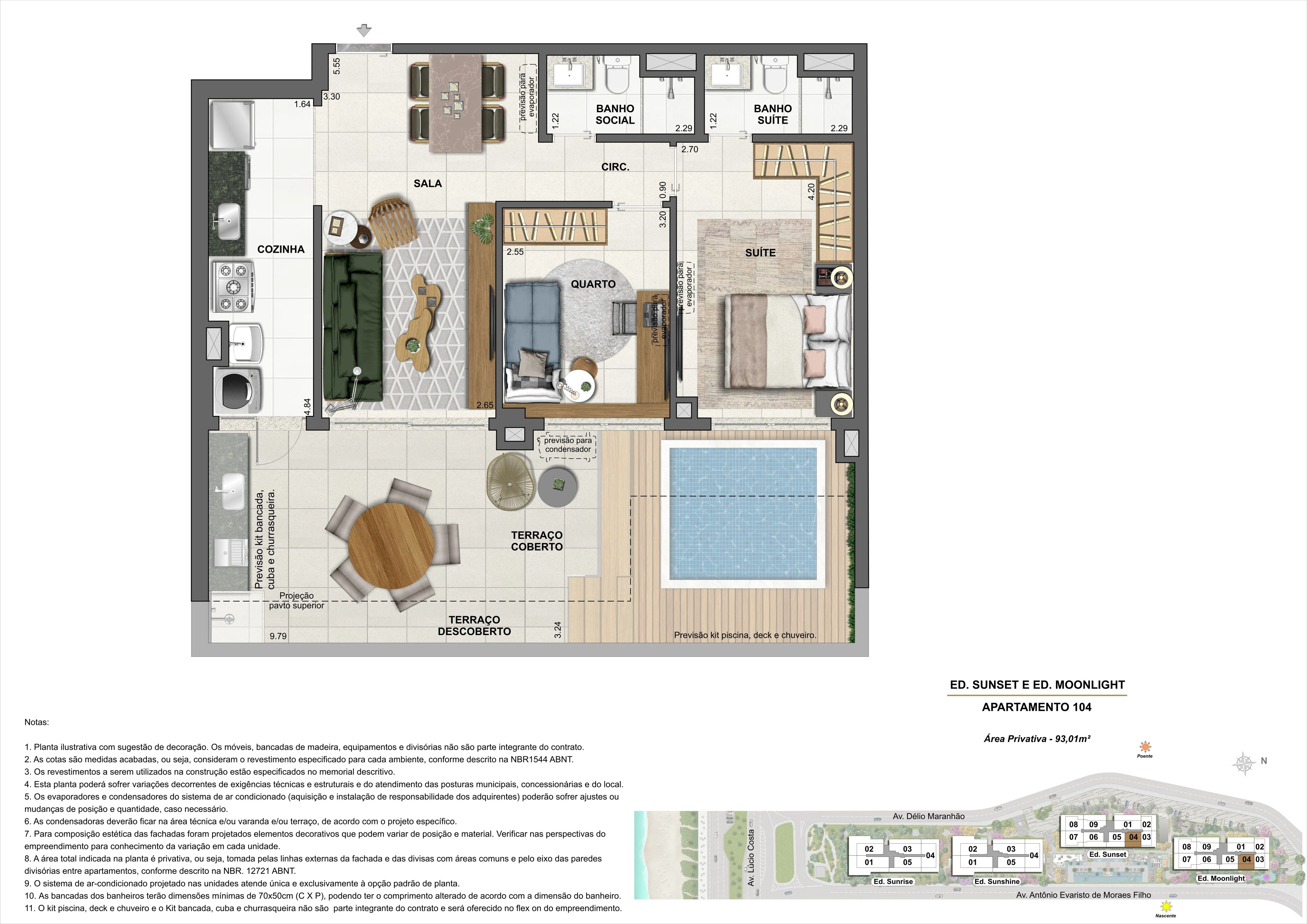 ED. SUNSET E ED. MOONLIGHT - APARTAMENTOS: 104
