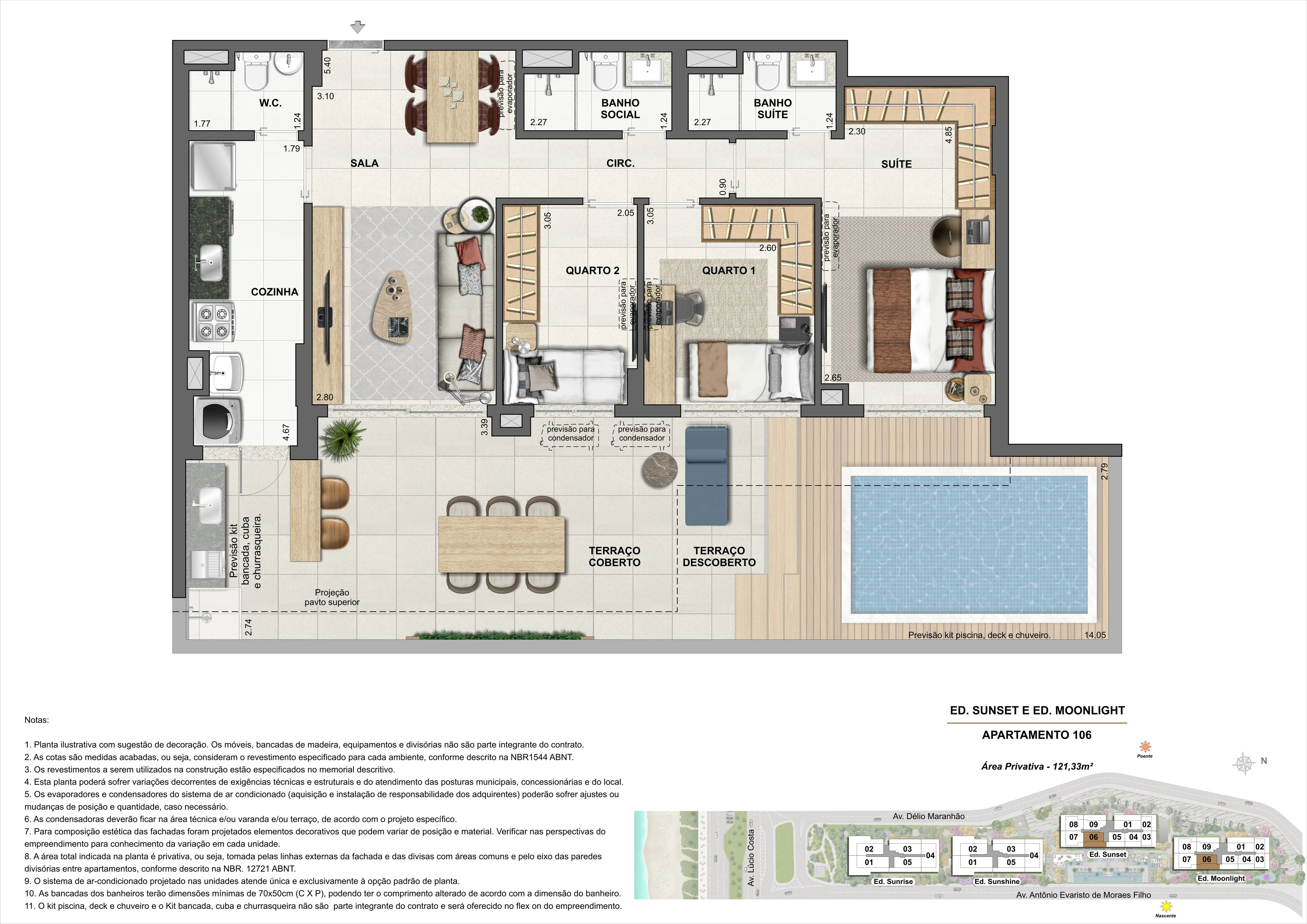 ED. SUNSET E ED. MOONLIGHT - APARTAMENTO 106