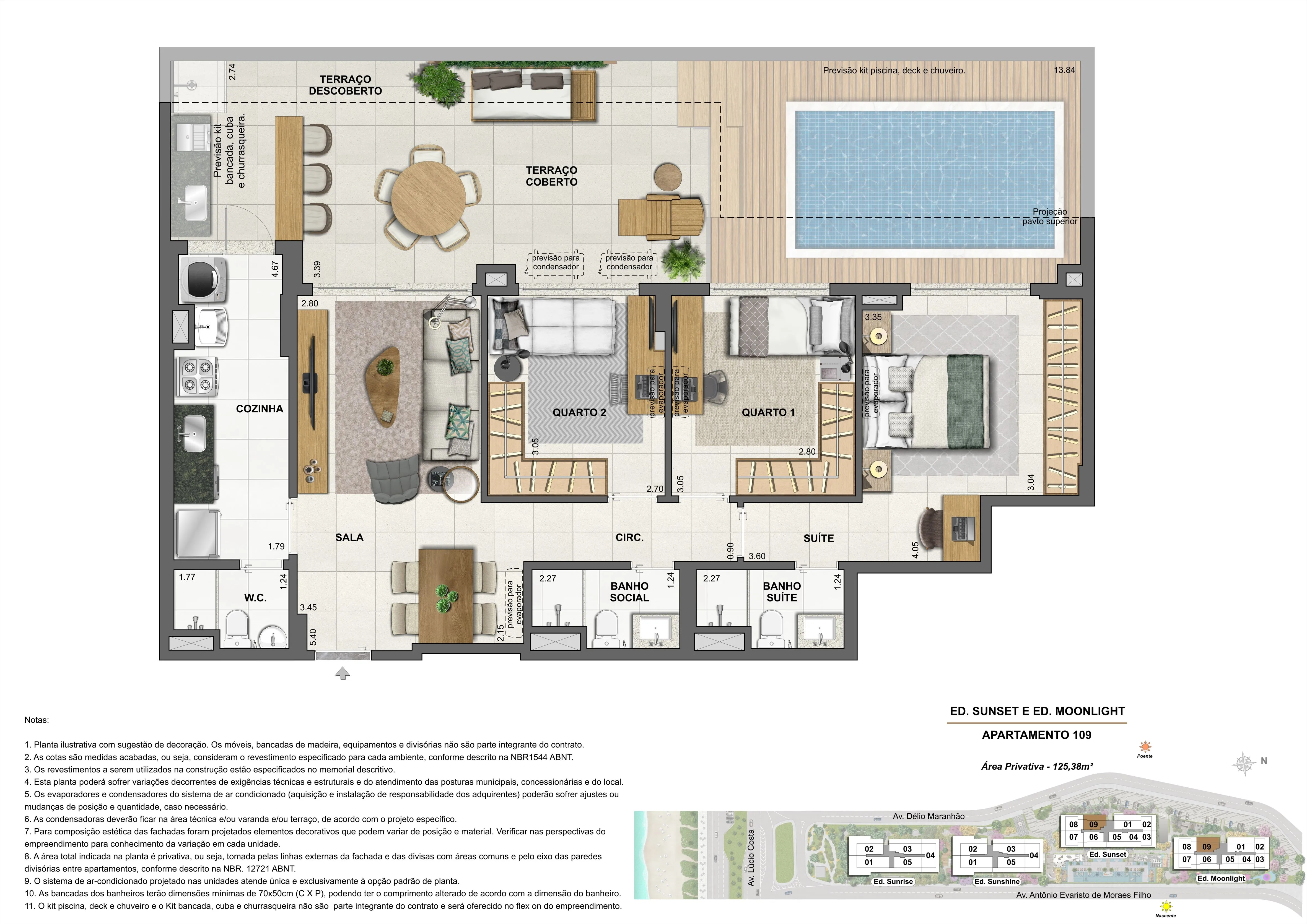 ED. SUNSET E ED. MOONLIGHT - APARTAMENTO: 109