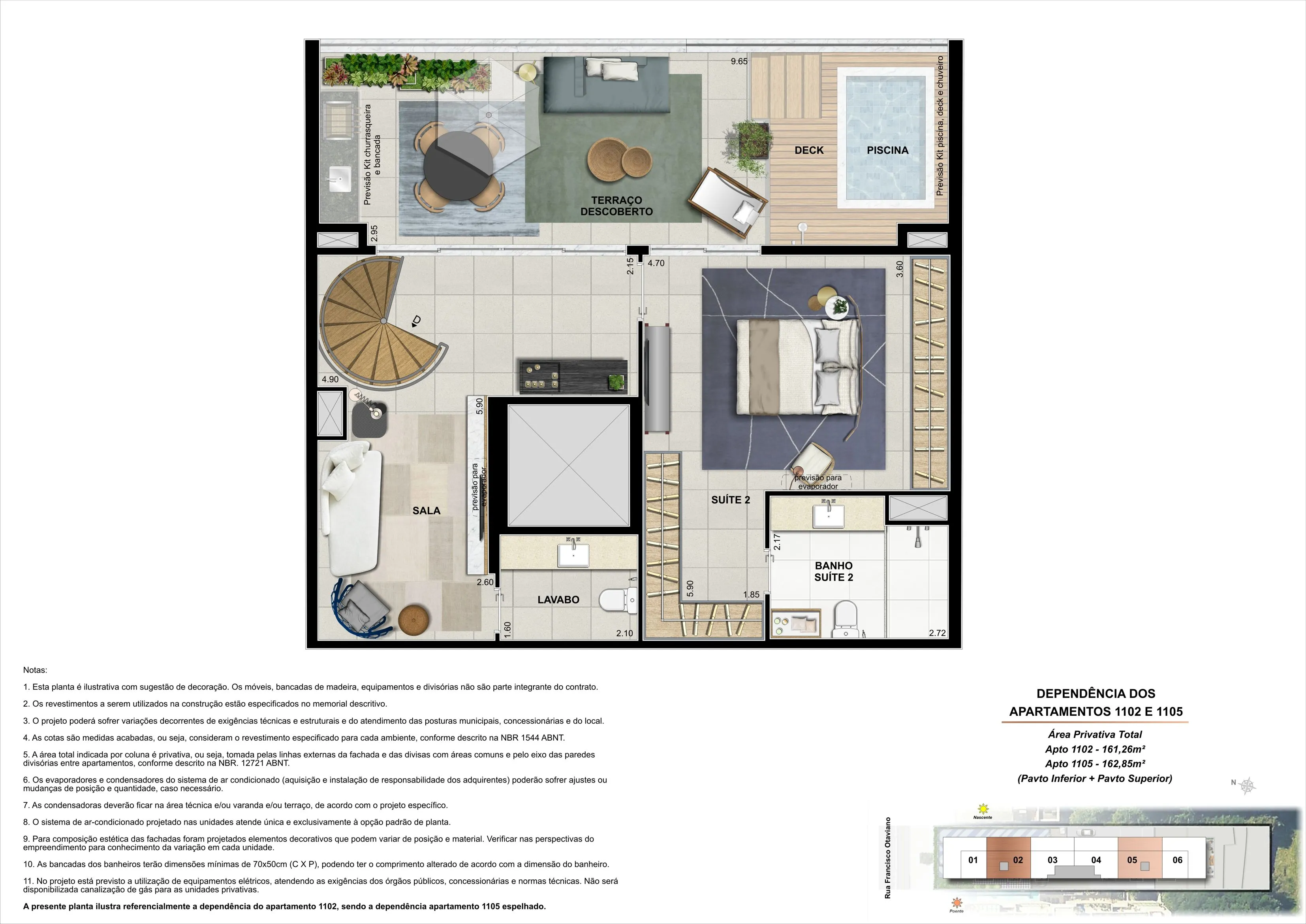 Dependência dos Apartamentos 1102 e 1105