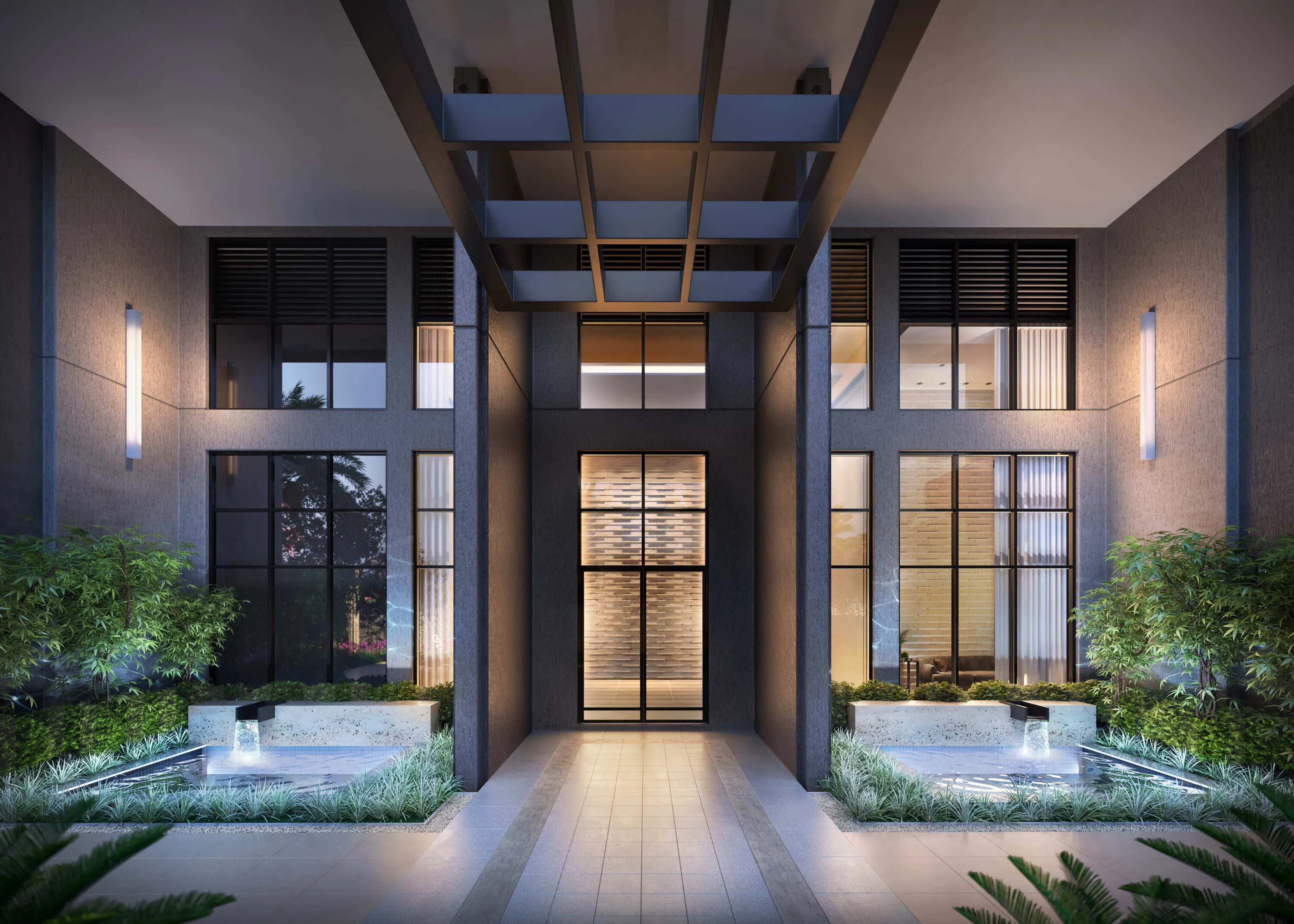 Perspectiva Ilustrada do Lobby Externo