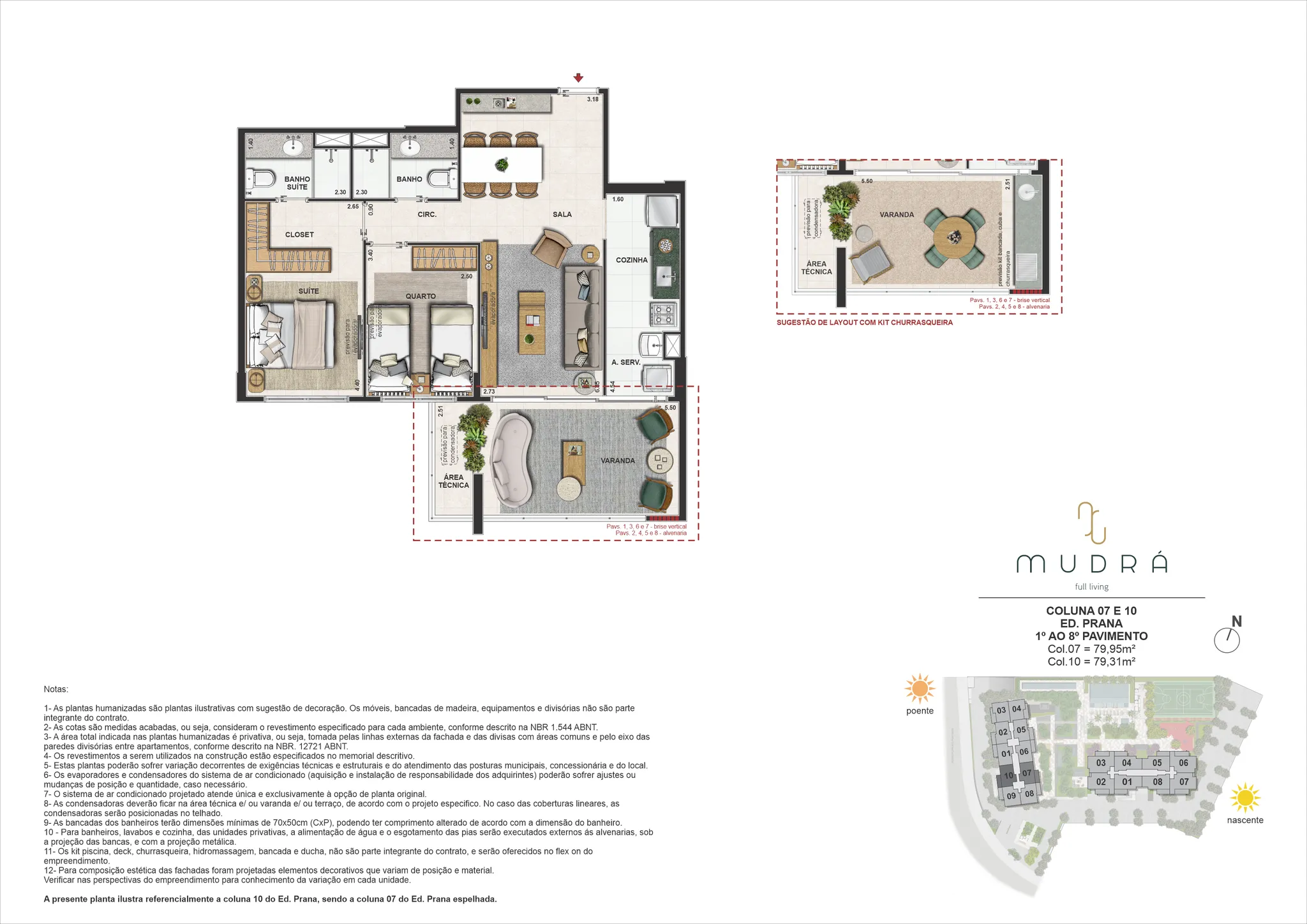 Apartamento Ed. Prana | Colunas 07 e 10