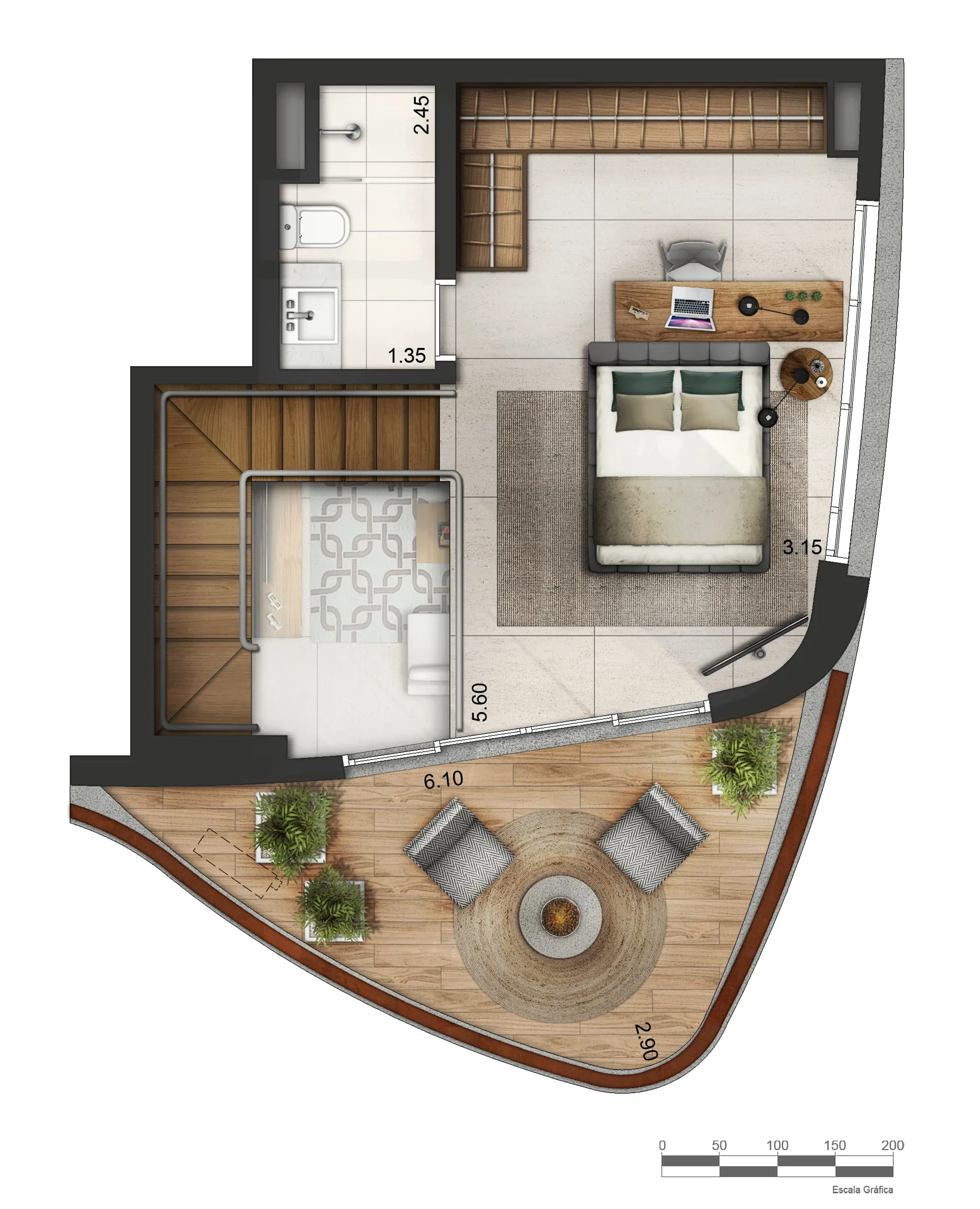 Apartamento Duplex | Superior P2