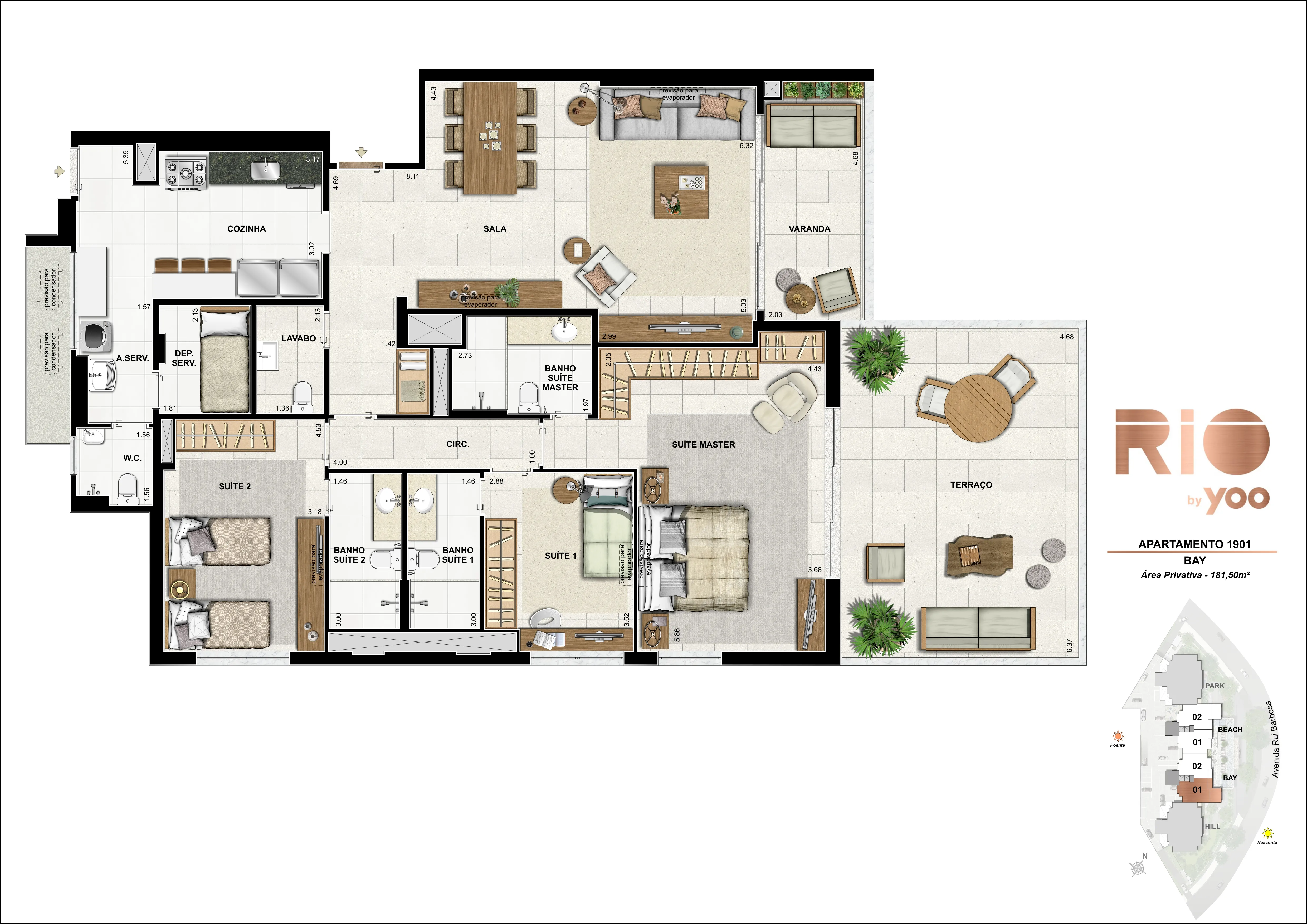 Bloco Bay - Apartamento 1901