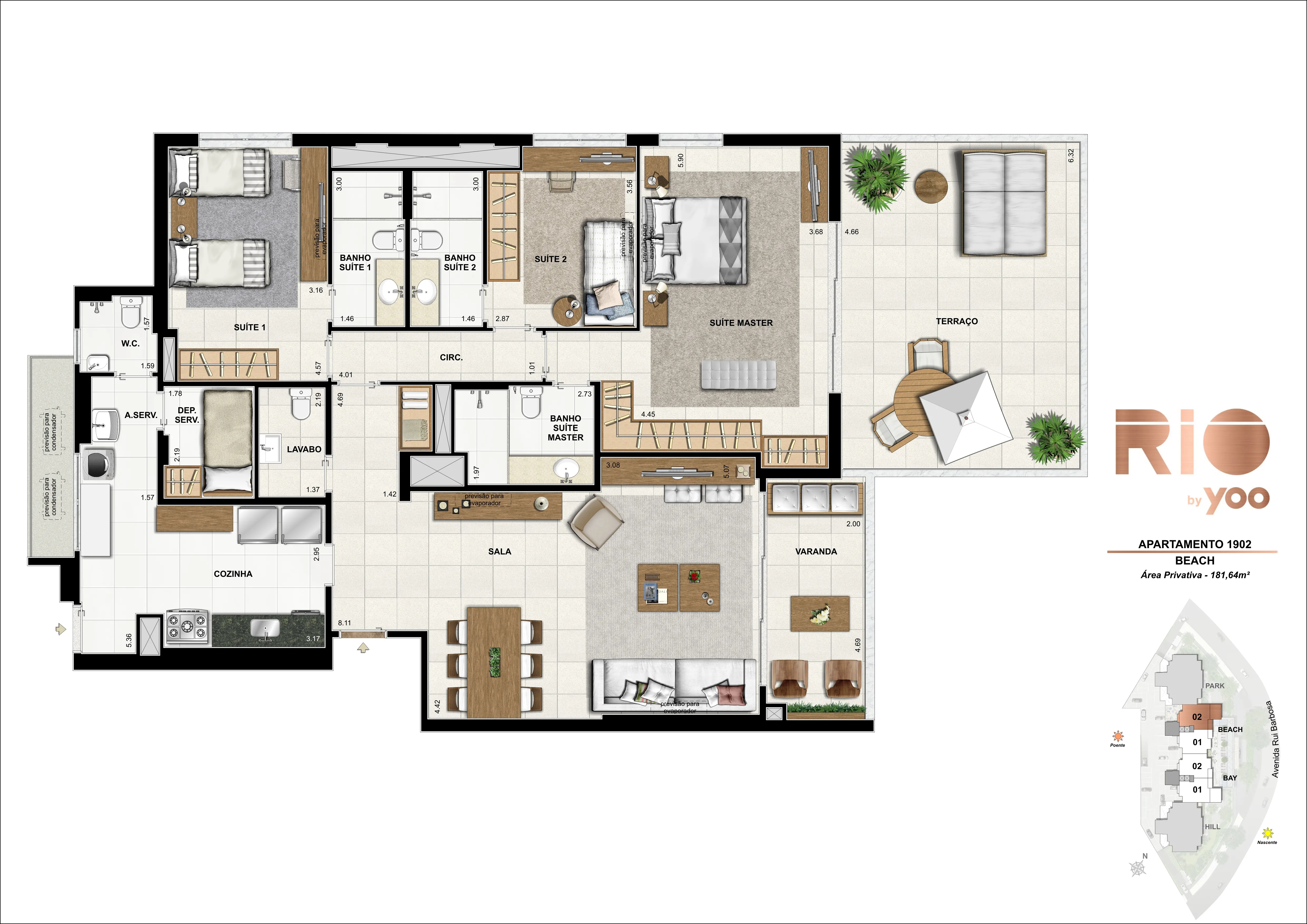 Bloco Beach - Apartamento 1902