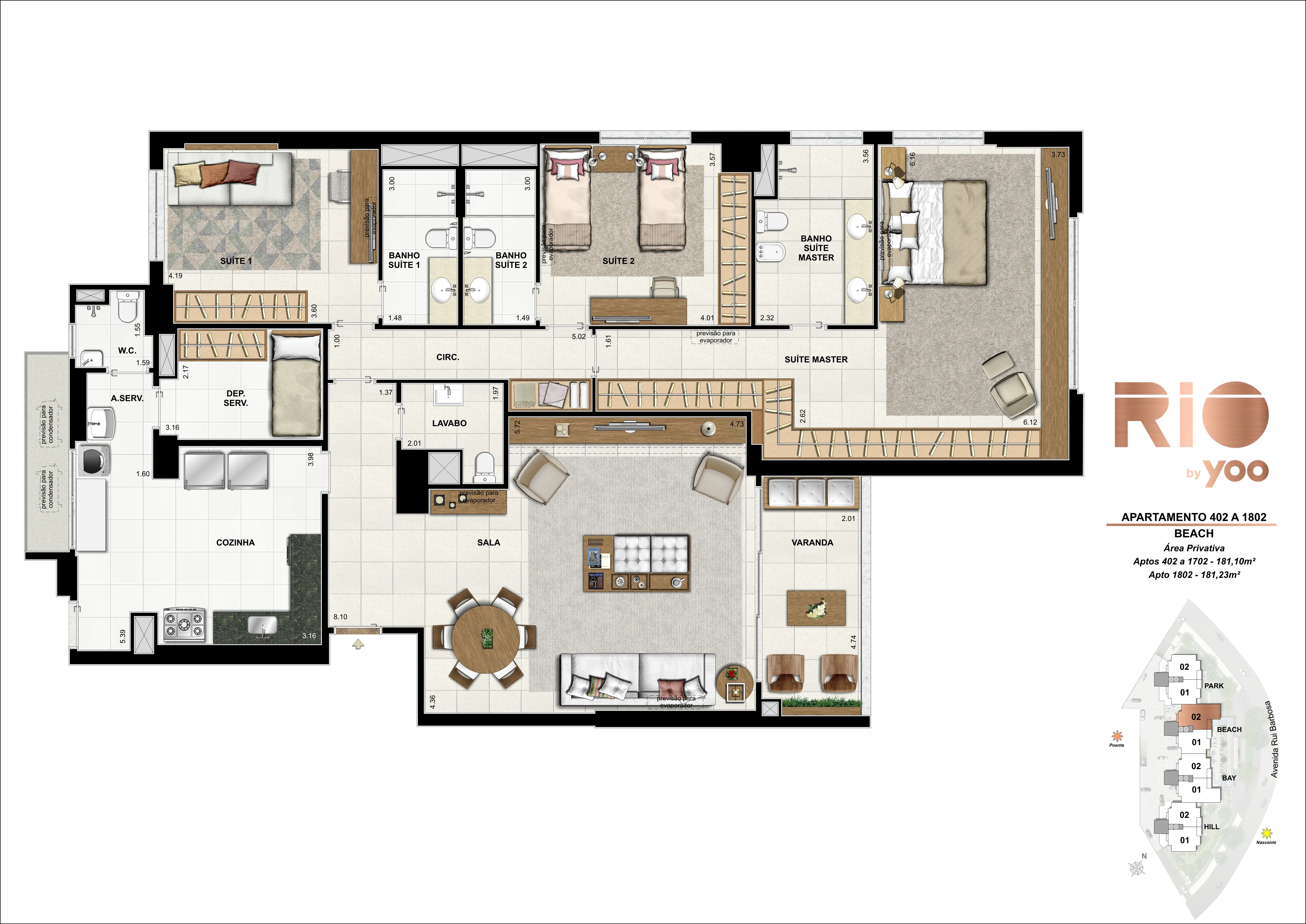 Bloco Beach - Apartamentos 402 a 1802