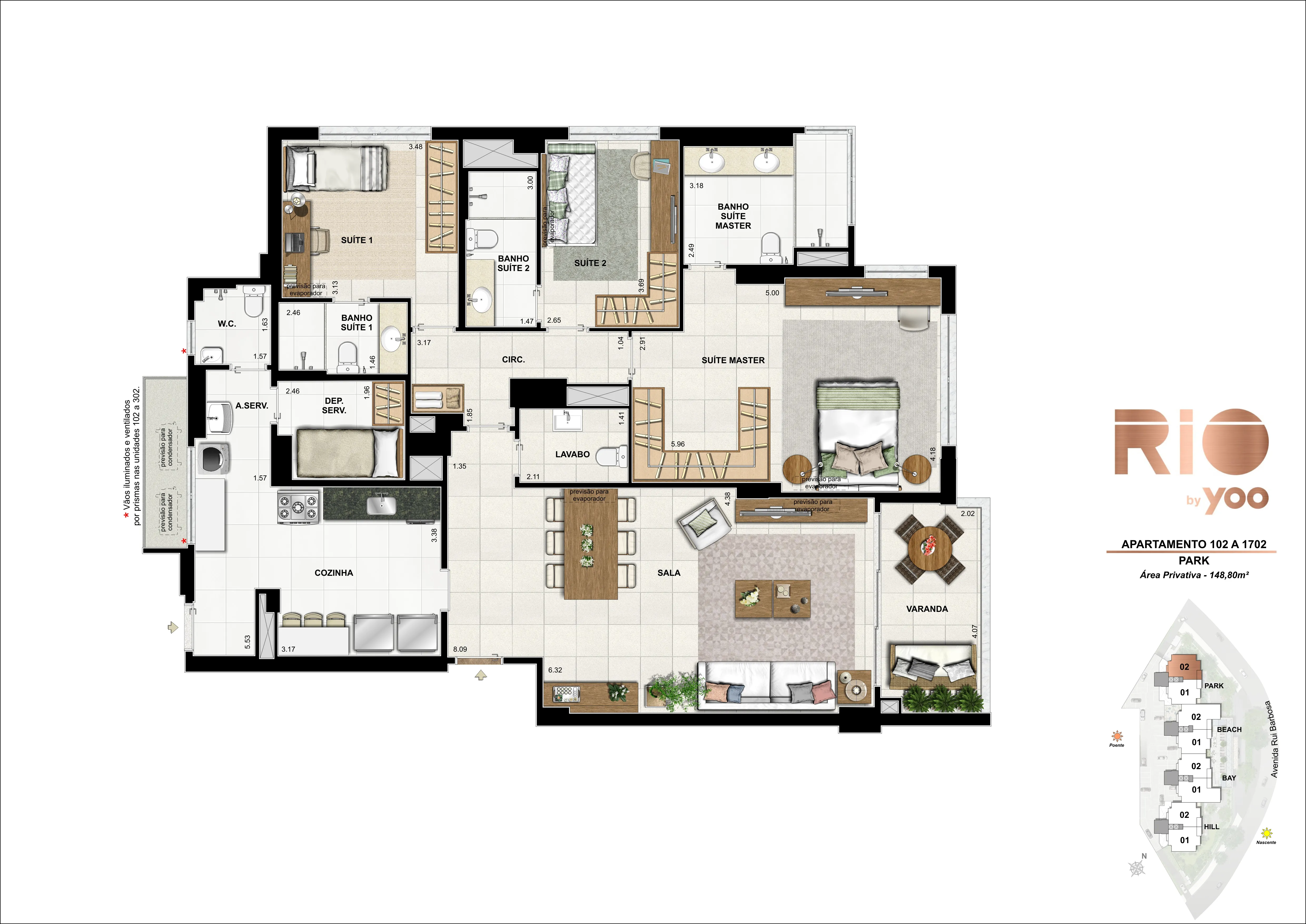 Bloco Park - Apartamentos 102 a 1702
