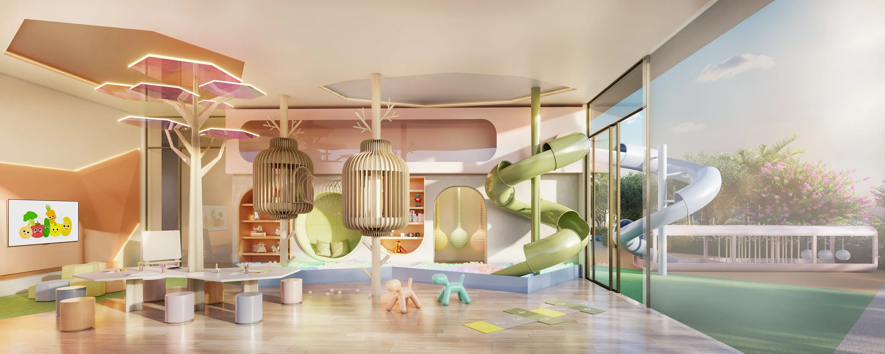 Perspectiva Ilustrada do The Kids Place