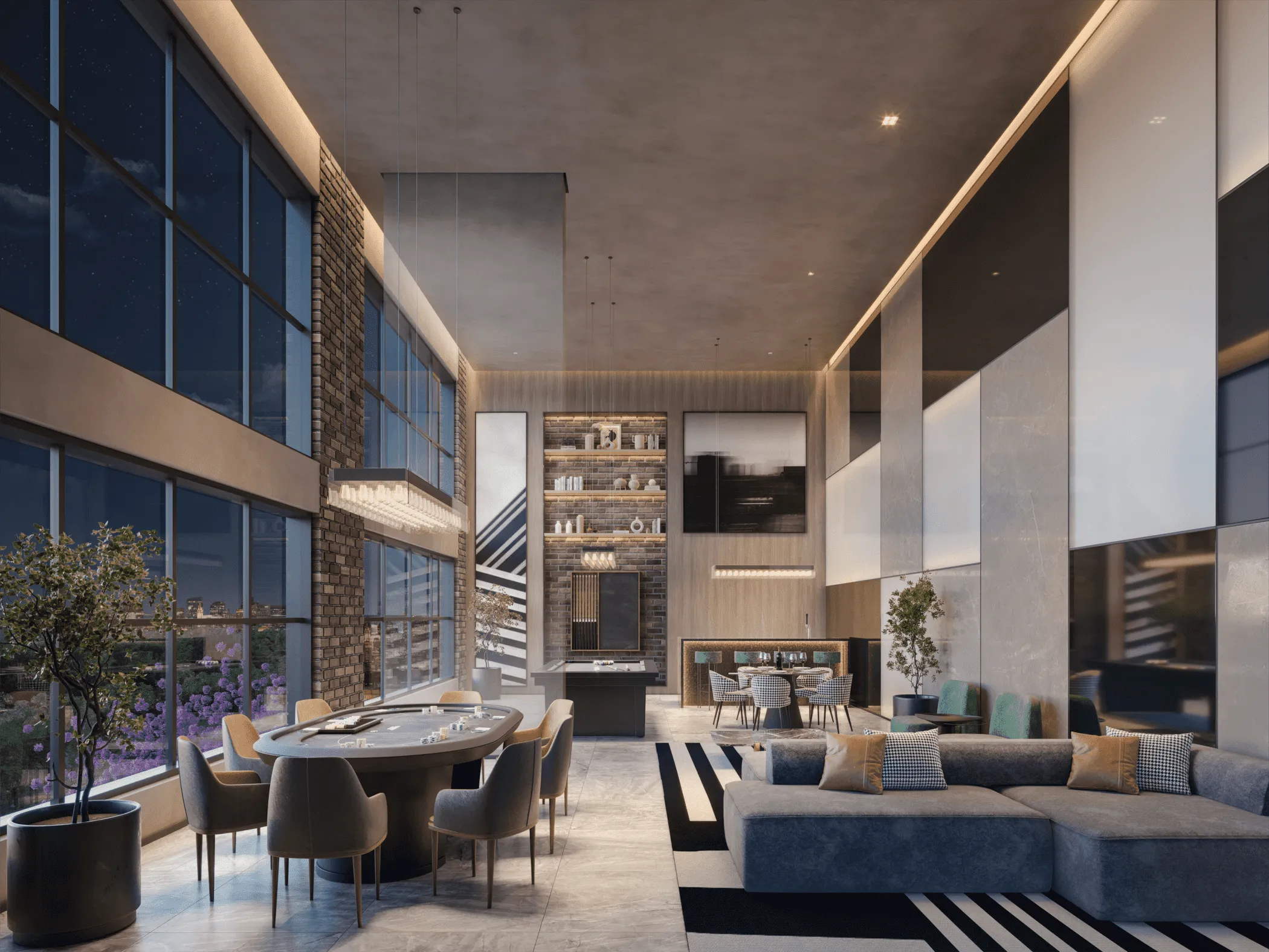 Perspectiva Ilustrada do Poker & Snooker Bar