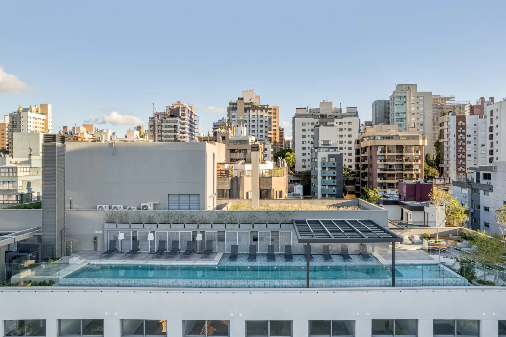 Piscina com vista panorâmica