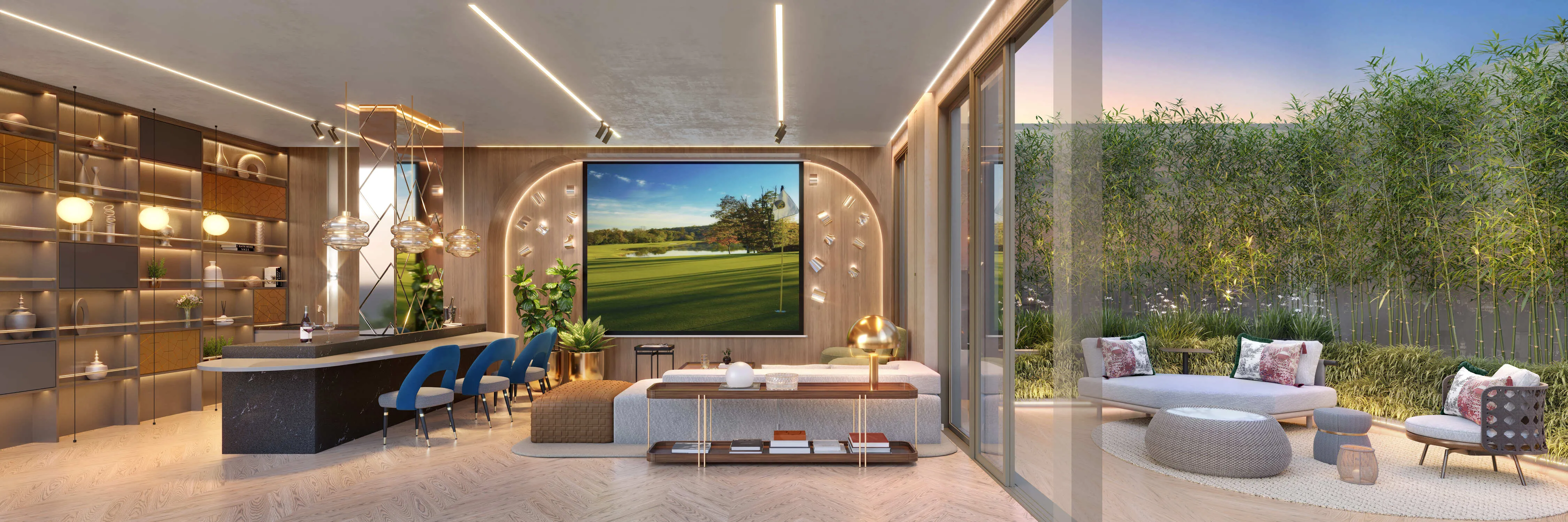 Perspectiva Ilustrada do Private House 