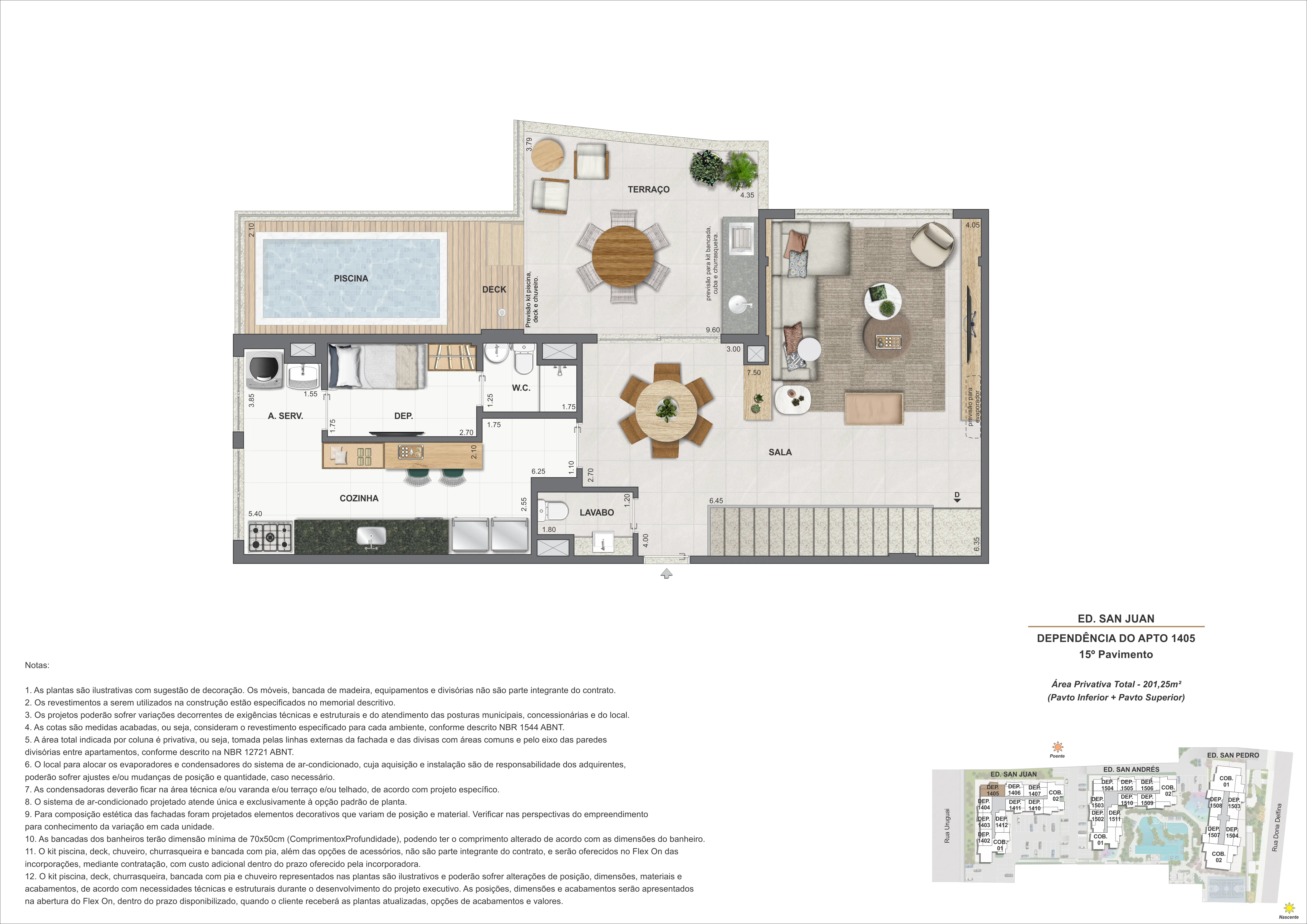 COB. Duplex Dependência 3S - Ed. San Juan (COL 5)