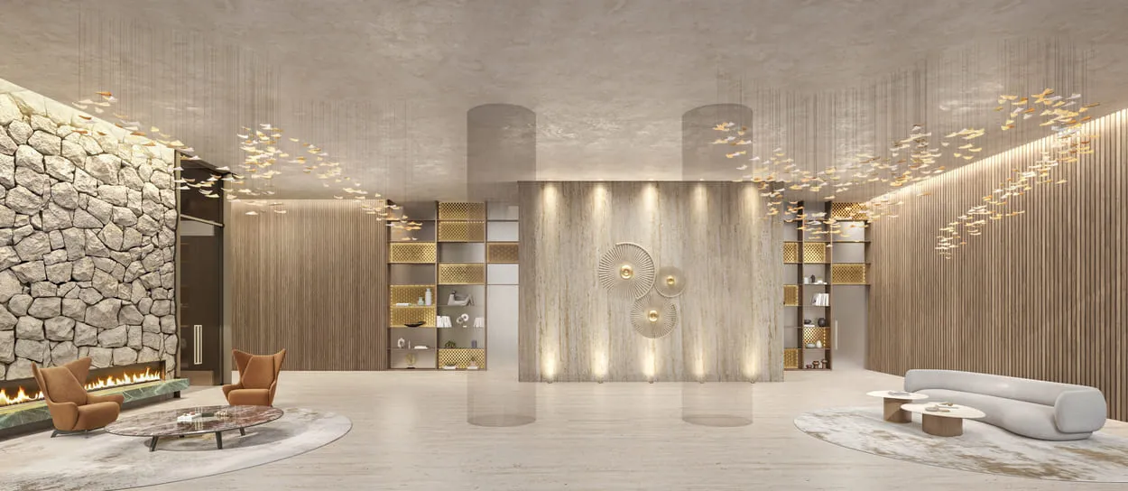 Perspectiva Ilustrada do Lobby