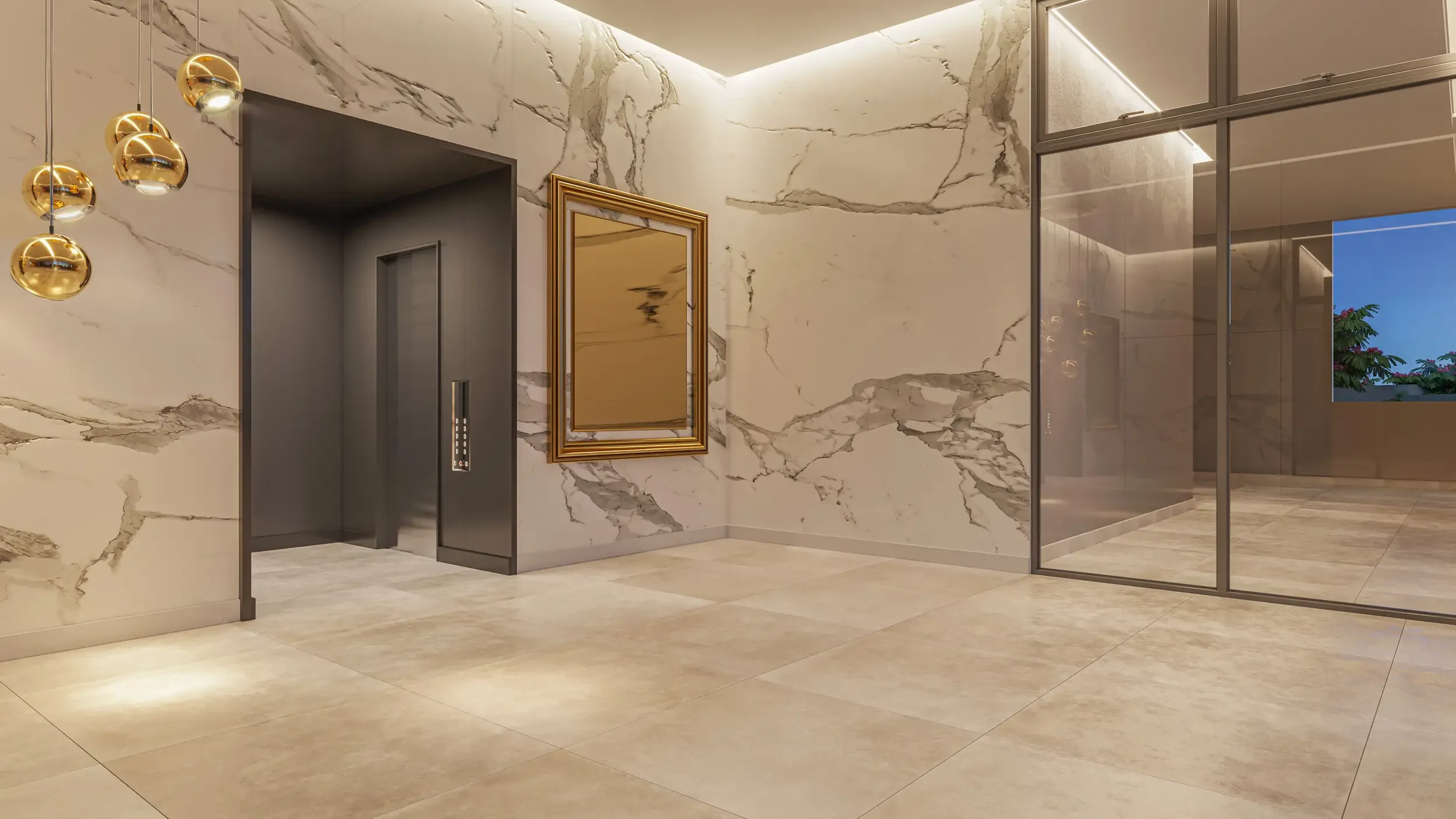 ILUSTRAÇÃO ARTÍSTICA - LOBBY EDIFÍCIO SANCHO