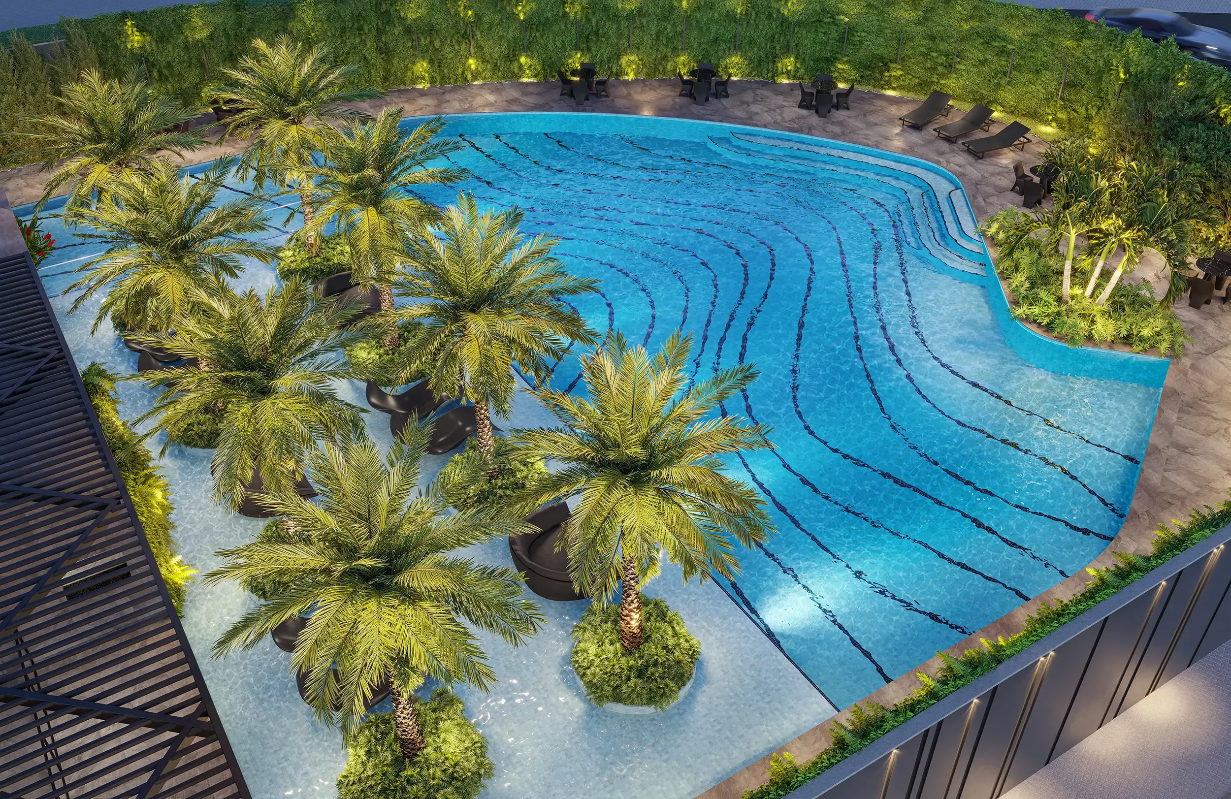 ILUSTRAÇÃO ARTÍSTICA - PISCINA