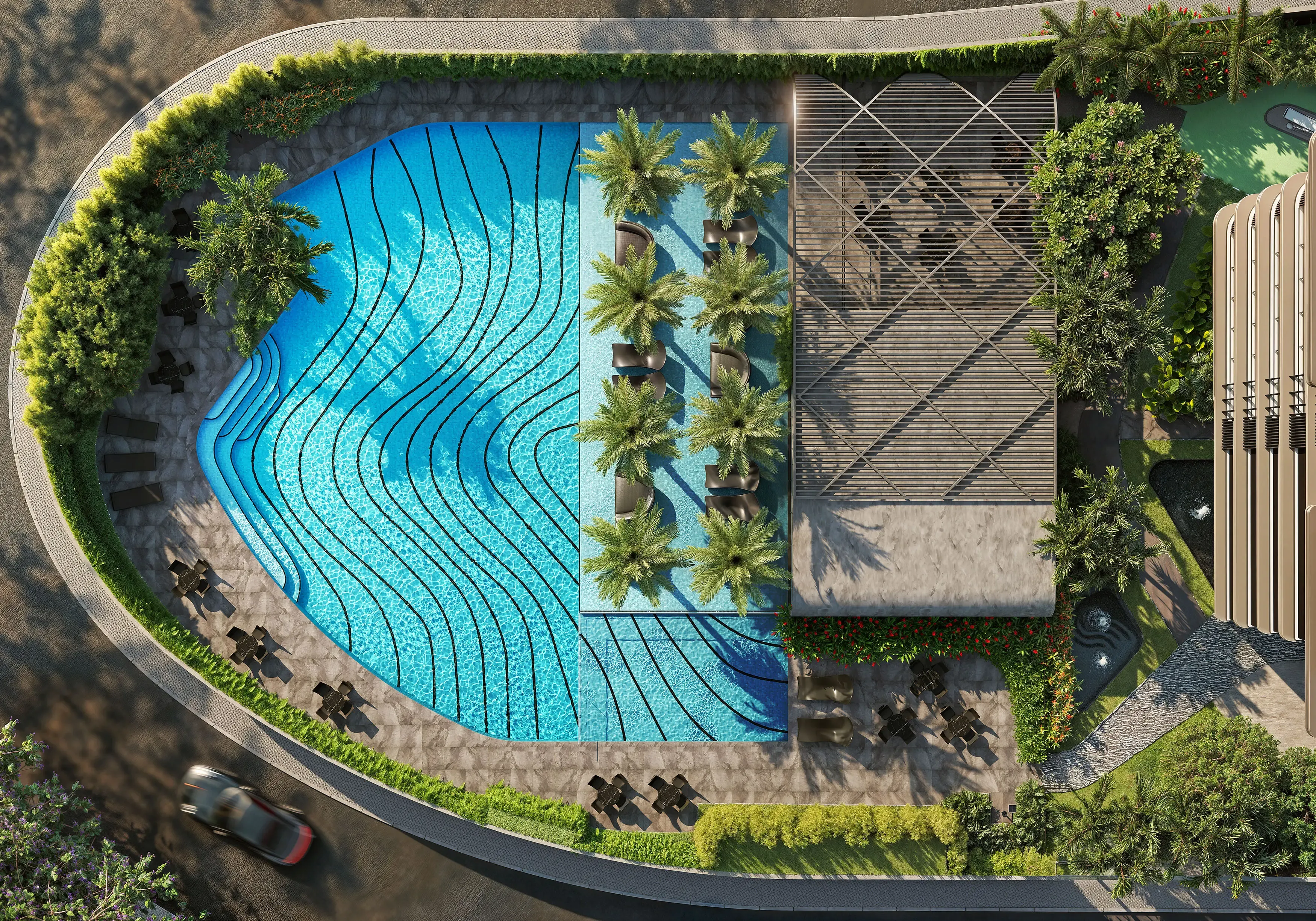 ILUSTRAÇÃO ARTÍSTICA - PISCINA