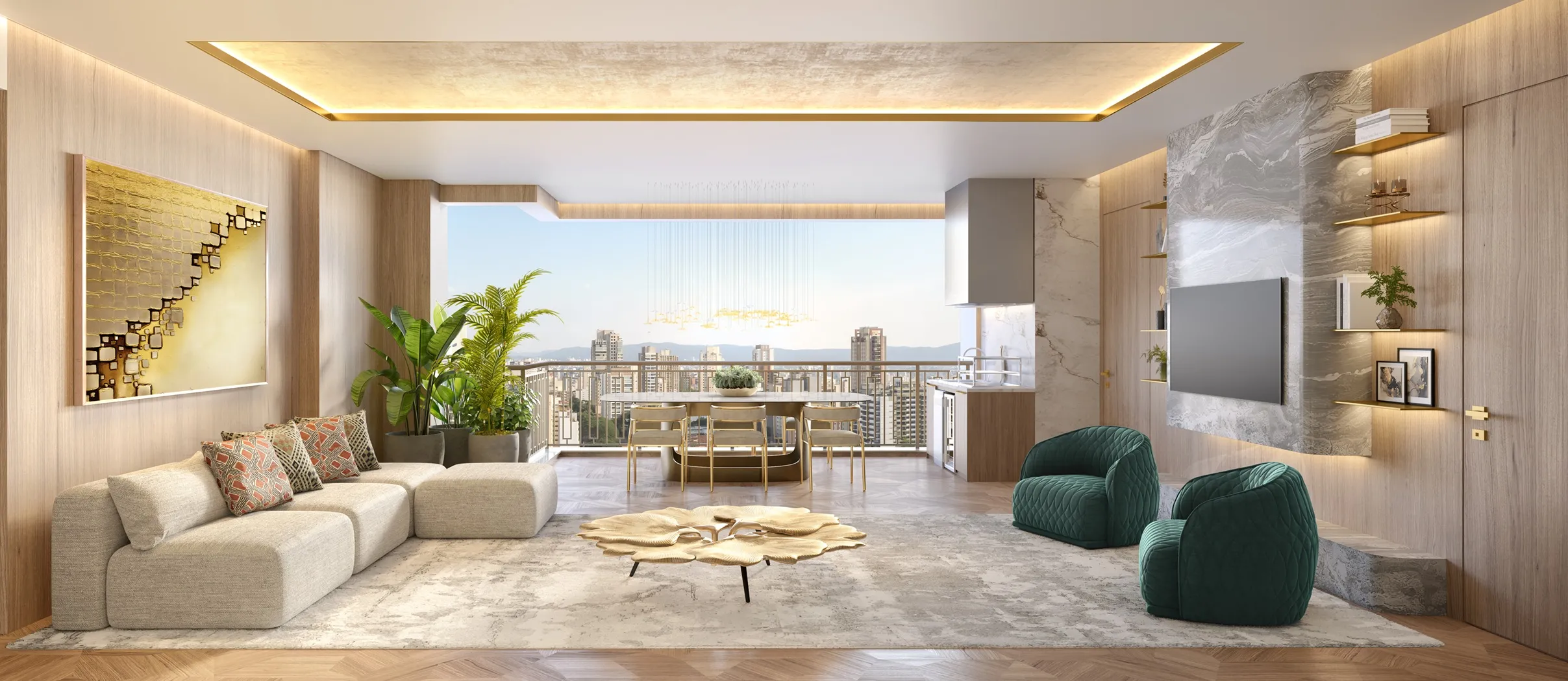 Perspectiva Ilustrada | Apartamento 139m²