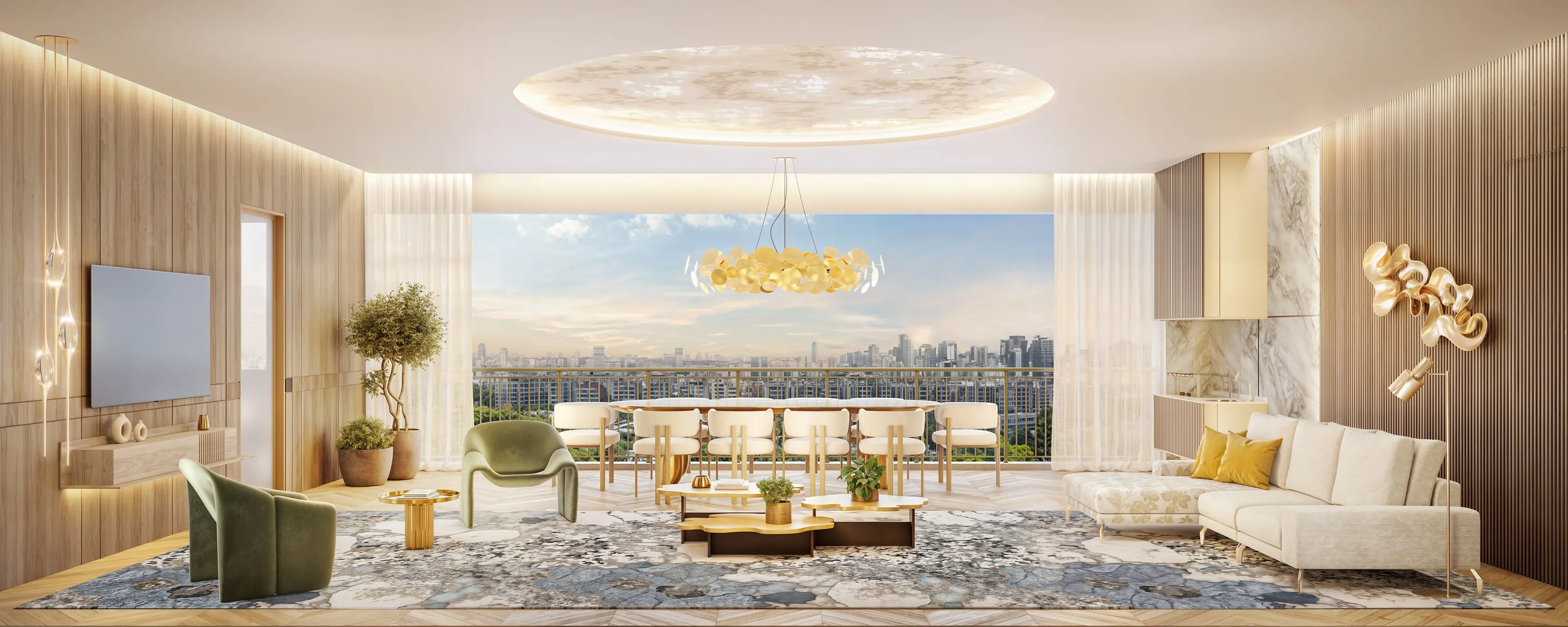 Perspectiva Ilustrada | Apartamento 145m²