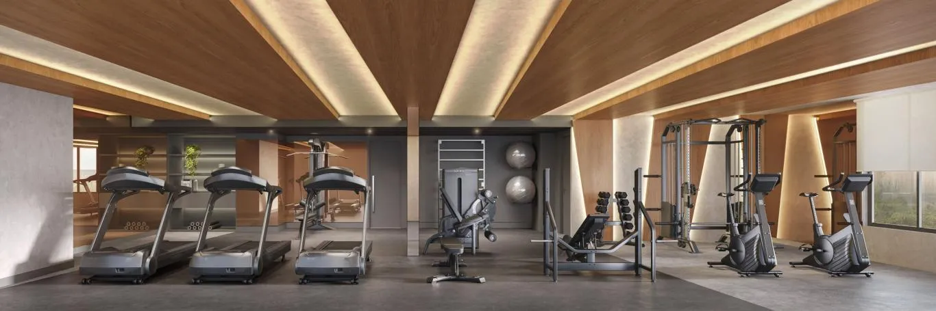 Imagem ilustrativa do espaço fitness