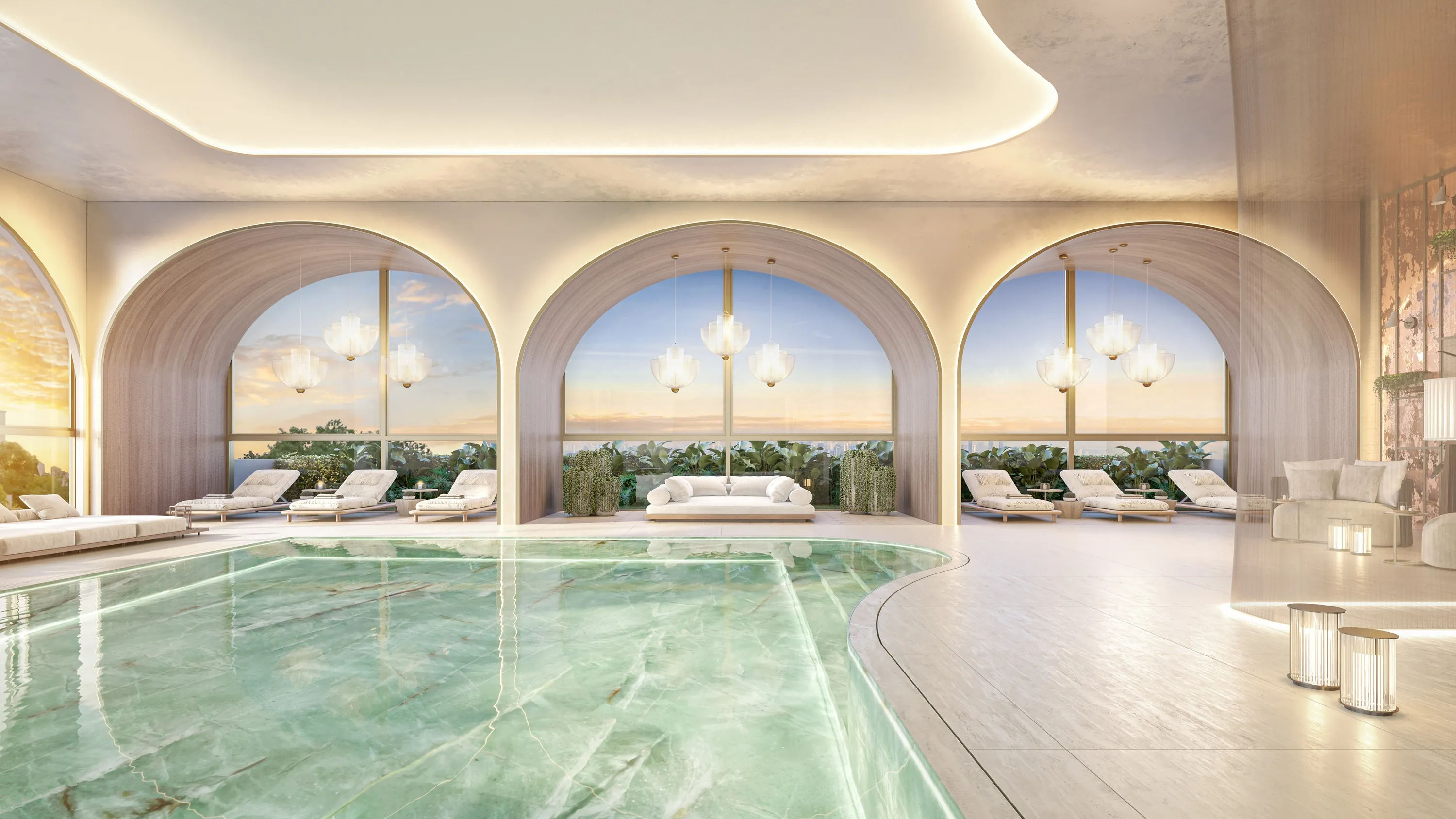 Perspectiva Ilustrada | Piscina Coberta