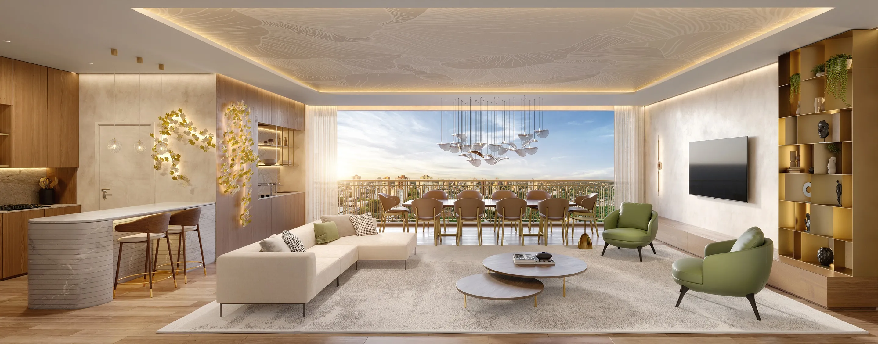 Perspectiva Ilustrada | Apartamento 136m²