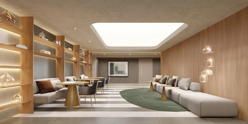 Imagem ilustrativa do Hall e Coworking