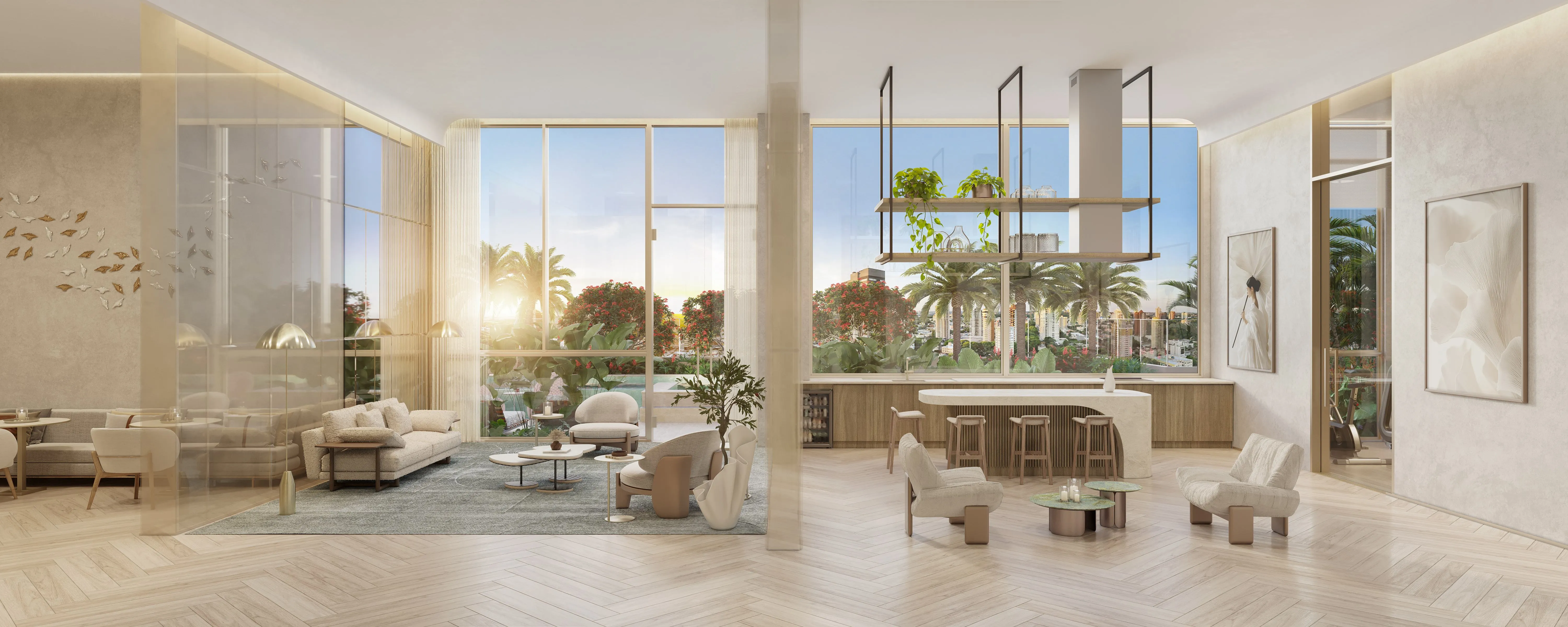 Perspectiva Ilustrada Coworking