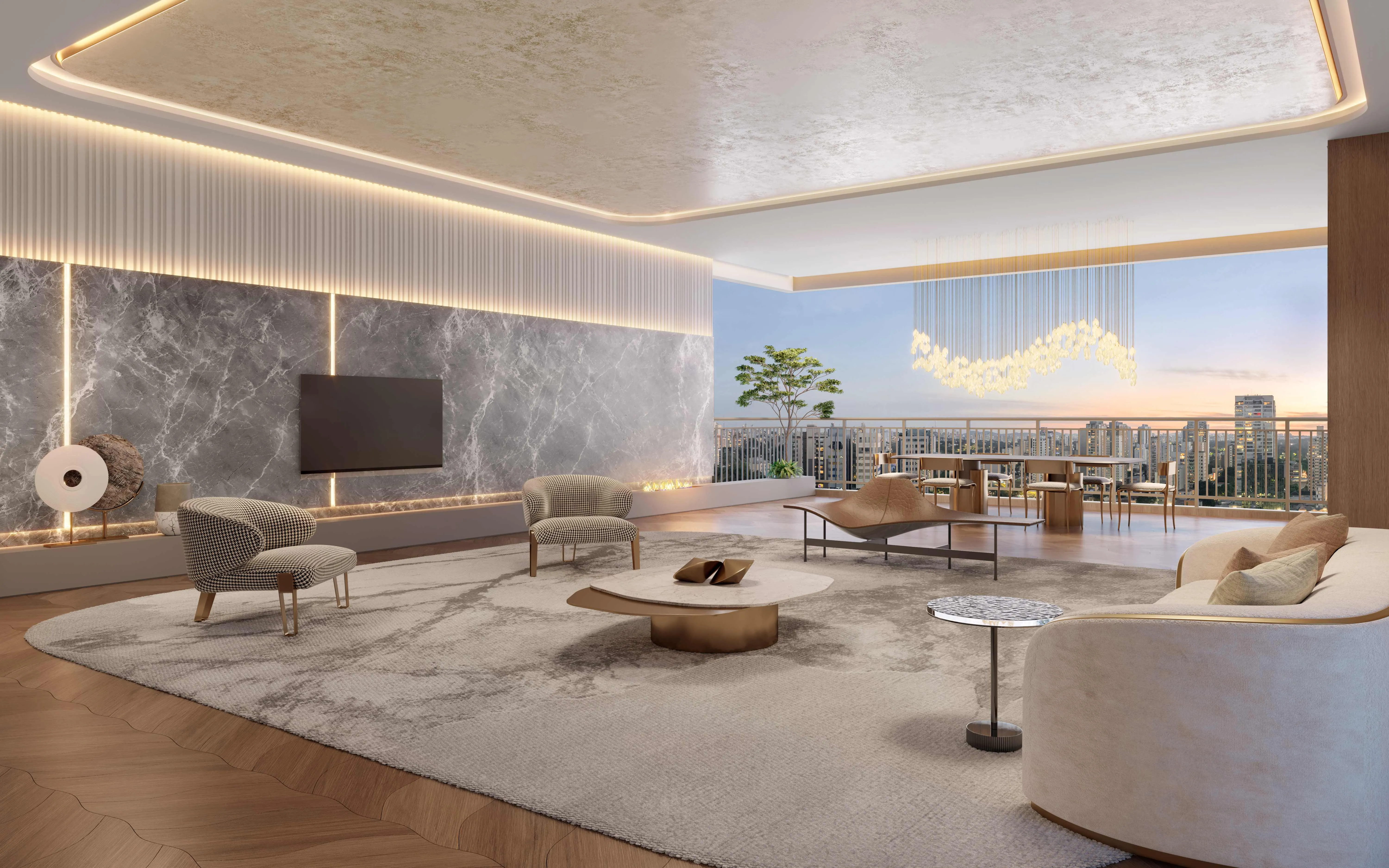 Perspectiva Ilustrada Living 