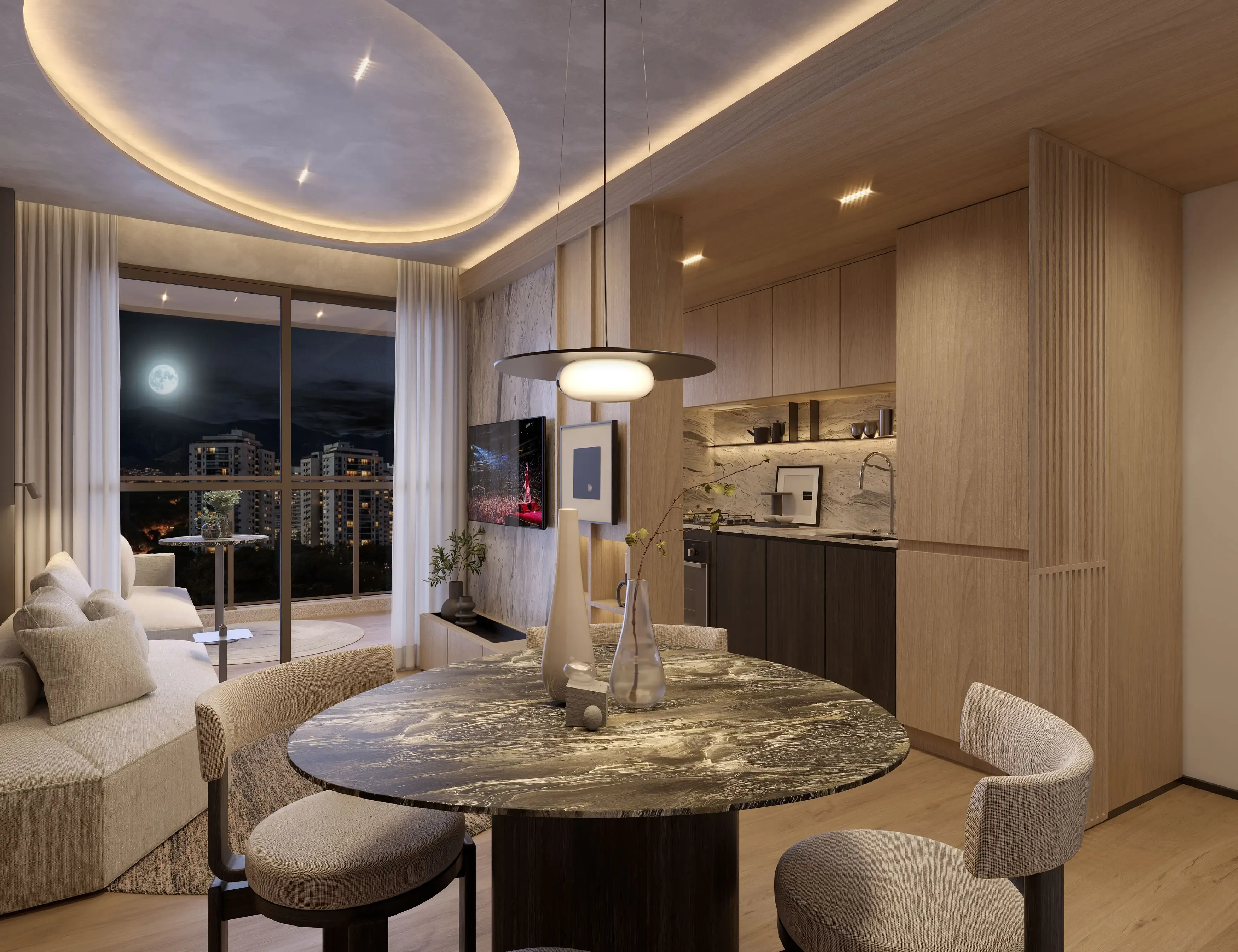 ILUSTRAÇÃO ARTÍSTICA - APARTAMENTO 1304 DO ED. PARK SALA