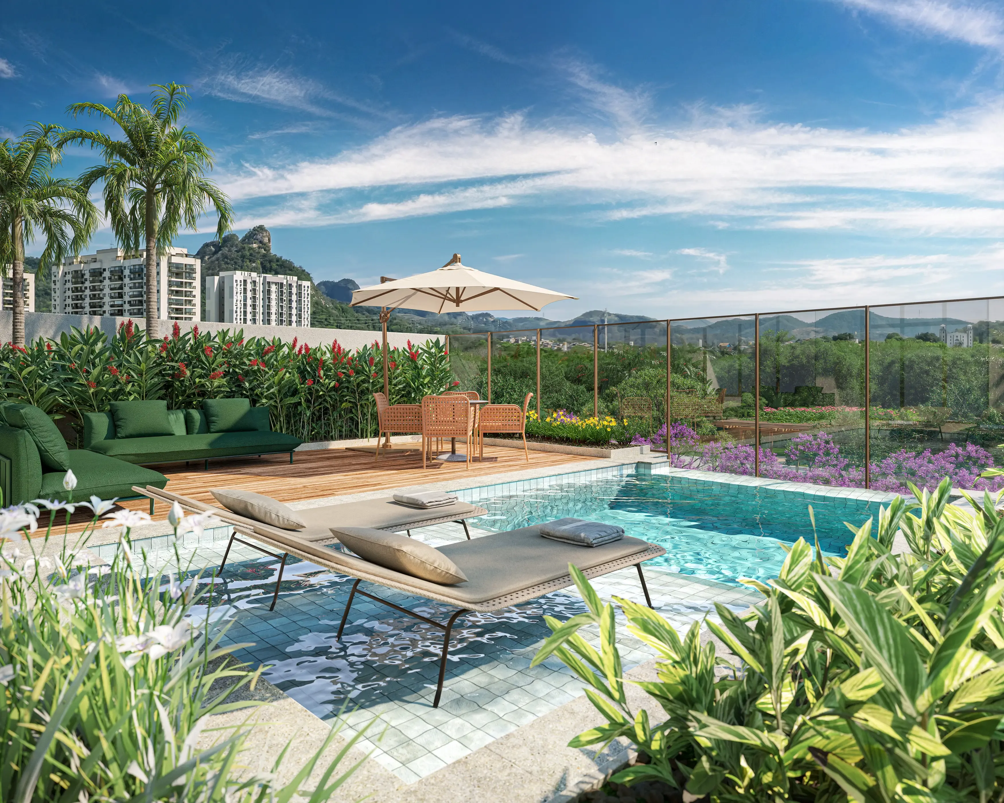 ILUSTRAÇÃO ARTÍSTICA - TERRAÇO DA POOL HOUSE