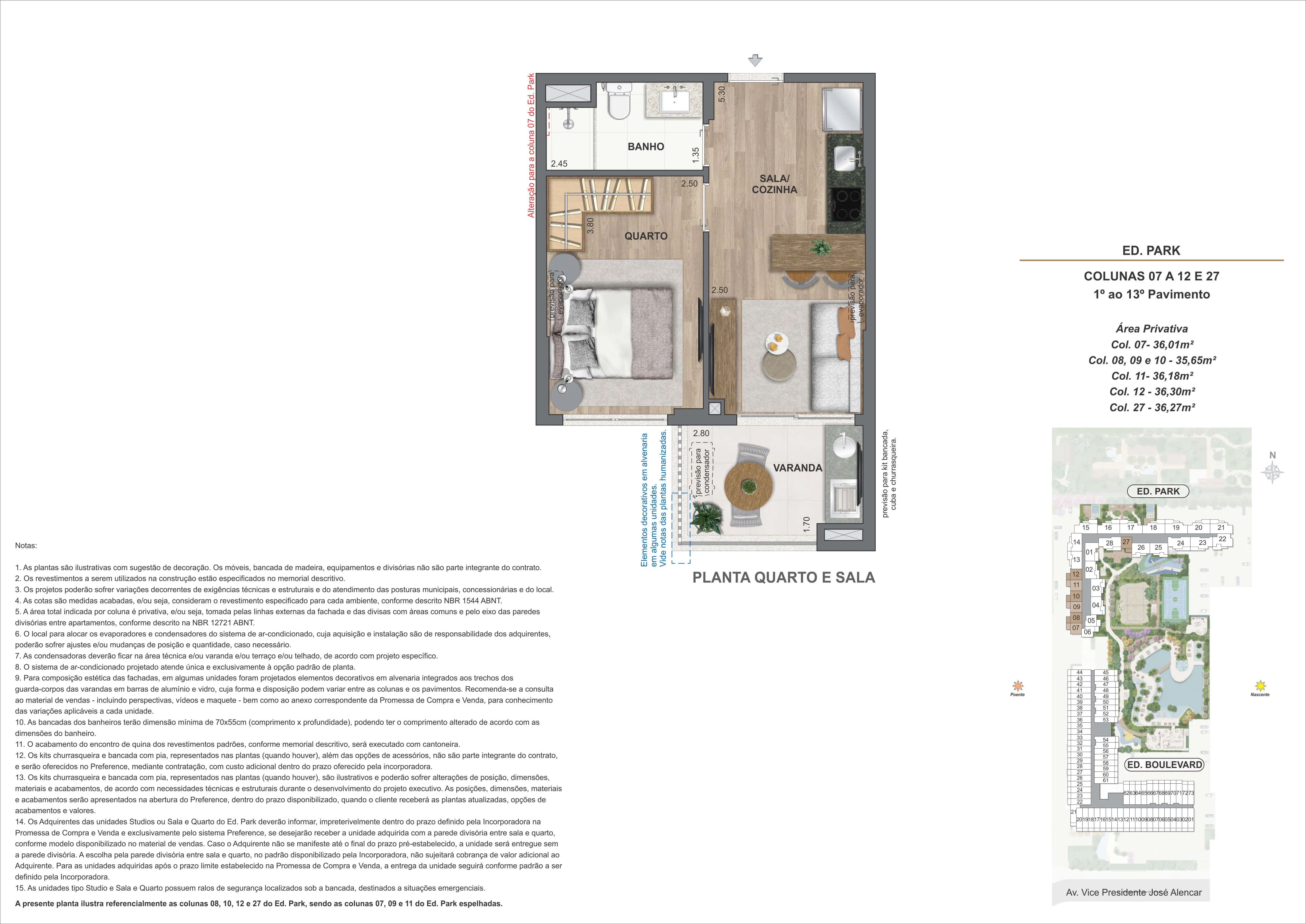 QUARTO E SALA - B2 AP27