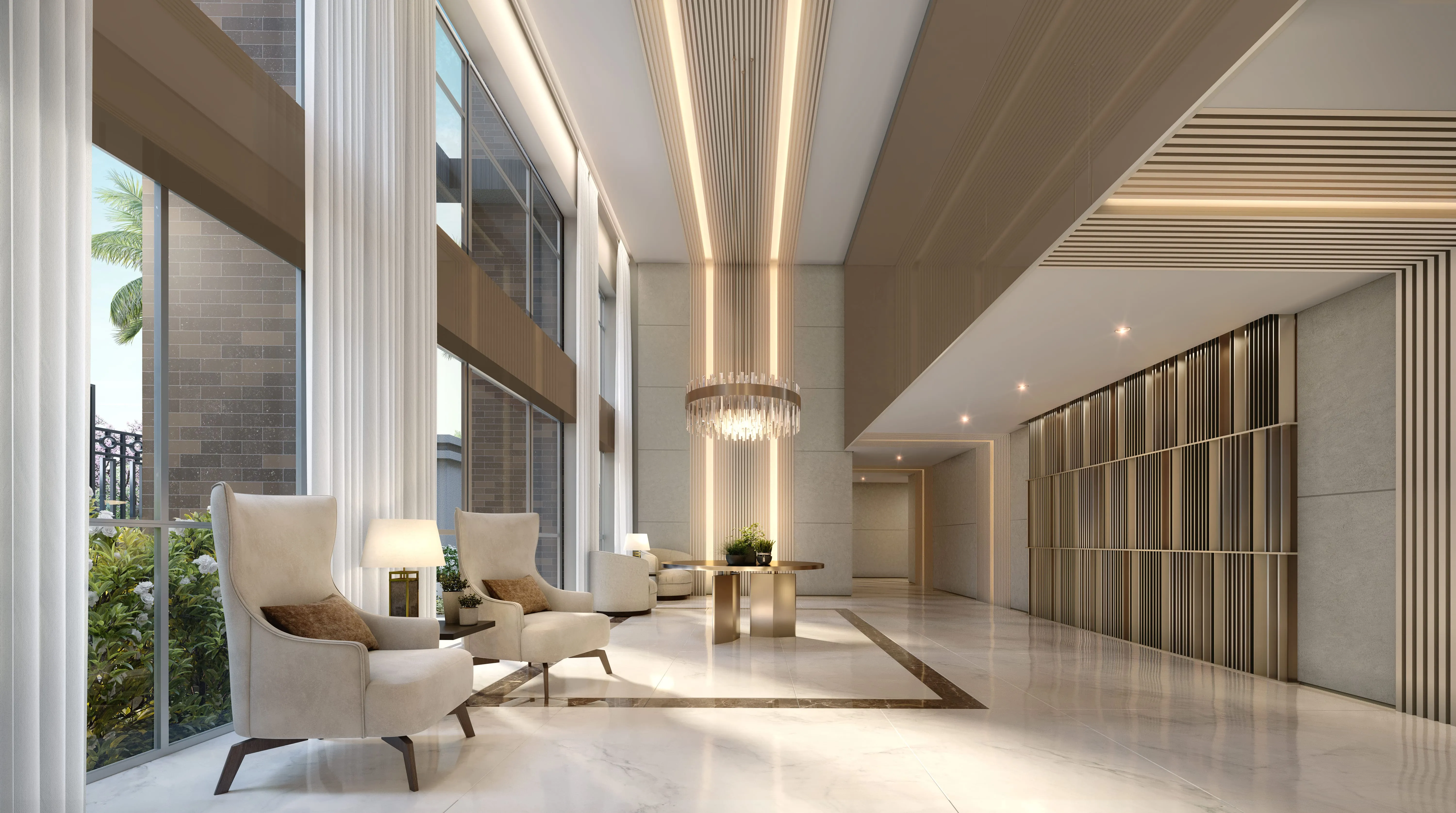 Perspectiva Ilustrada Lobby