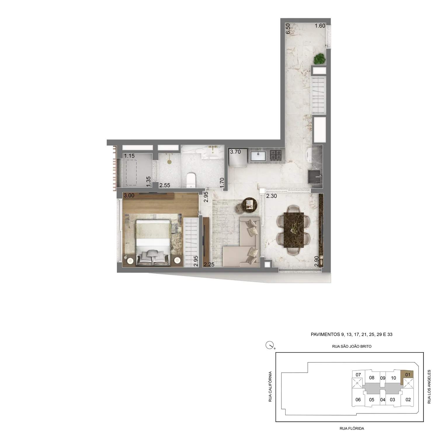 Planta HMP - 1 dorm