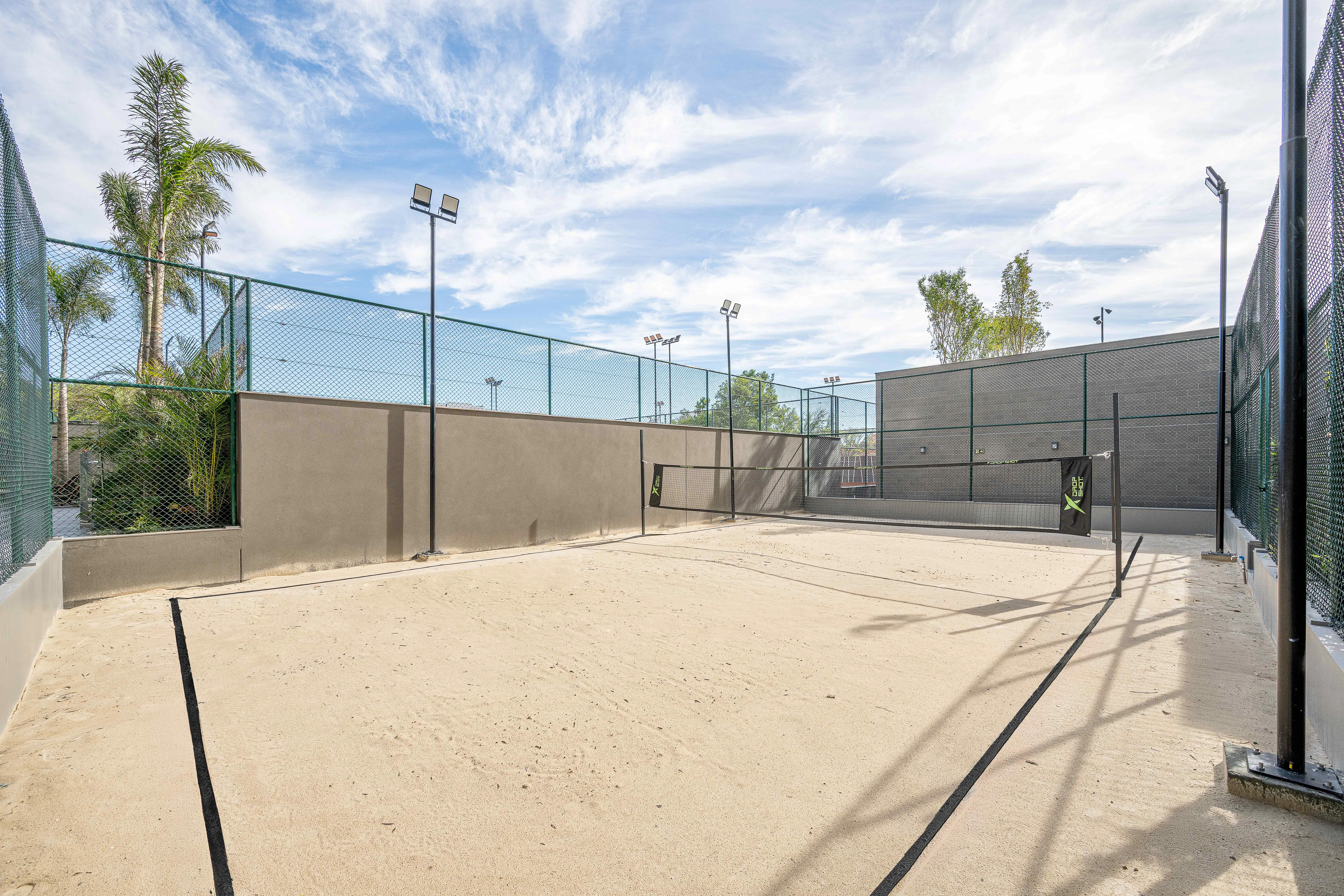 Imagem real da Quadra de Beach Tennis