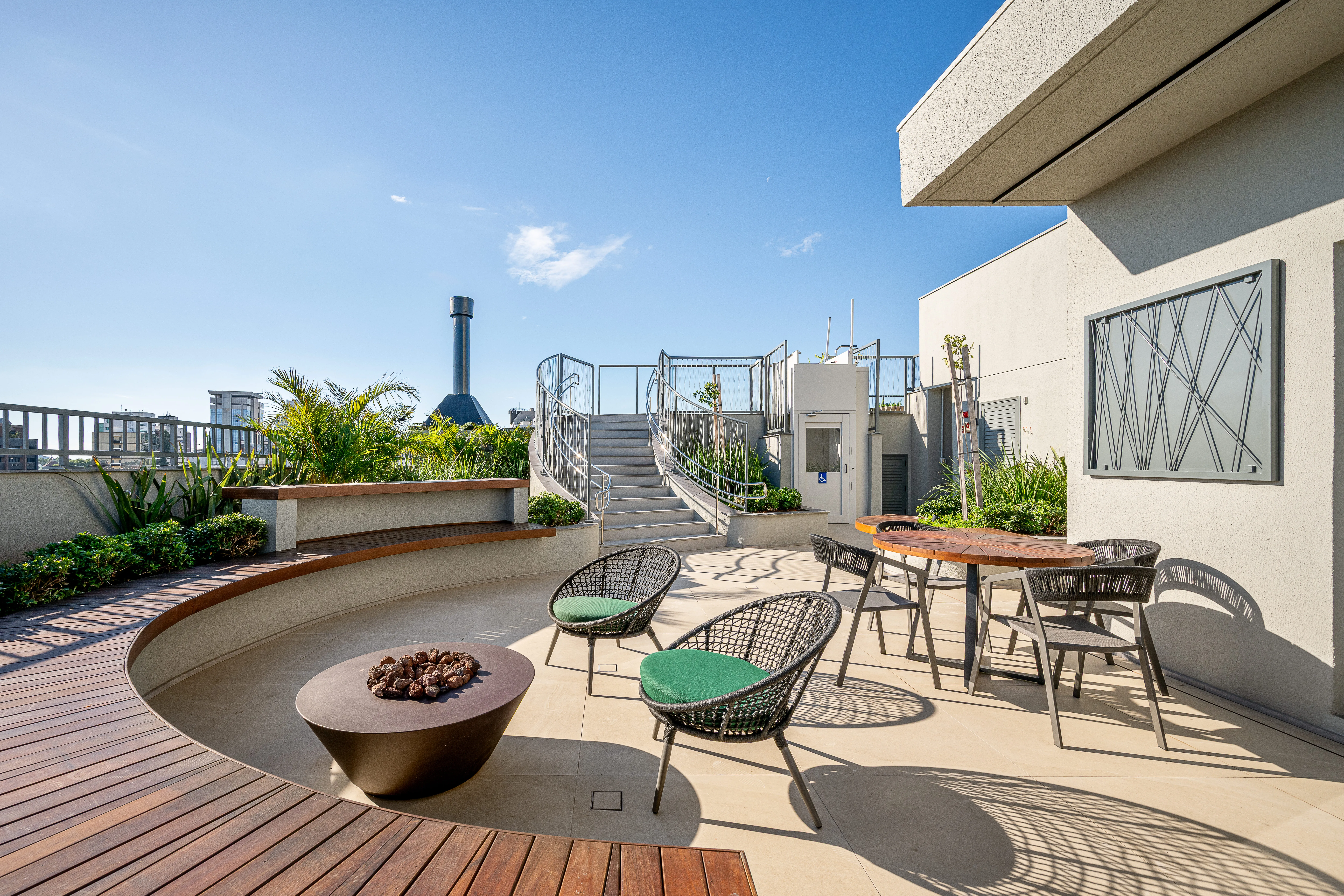 Imagem real do Rooftop Lounge