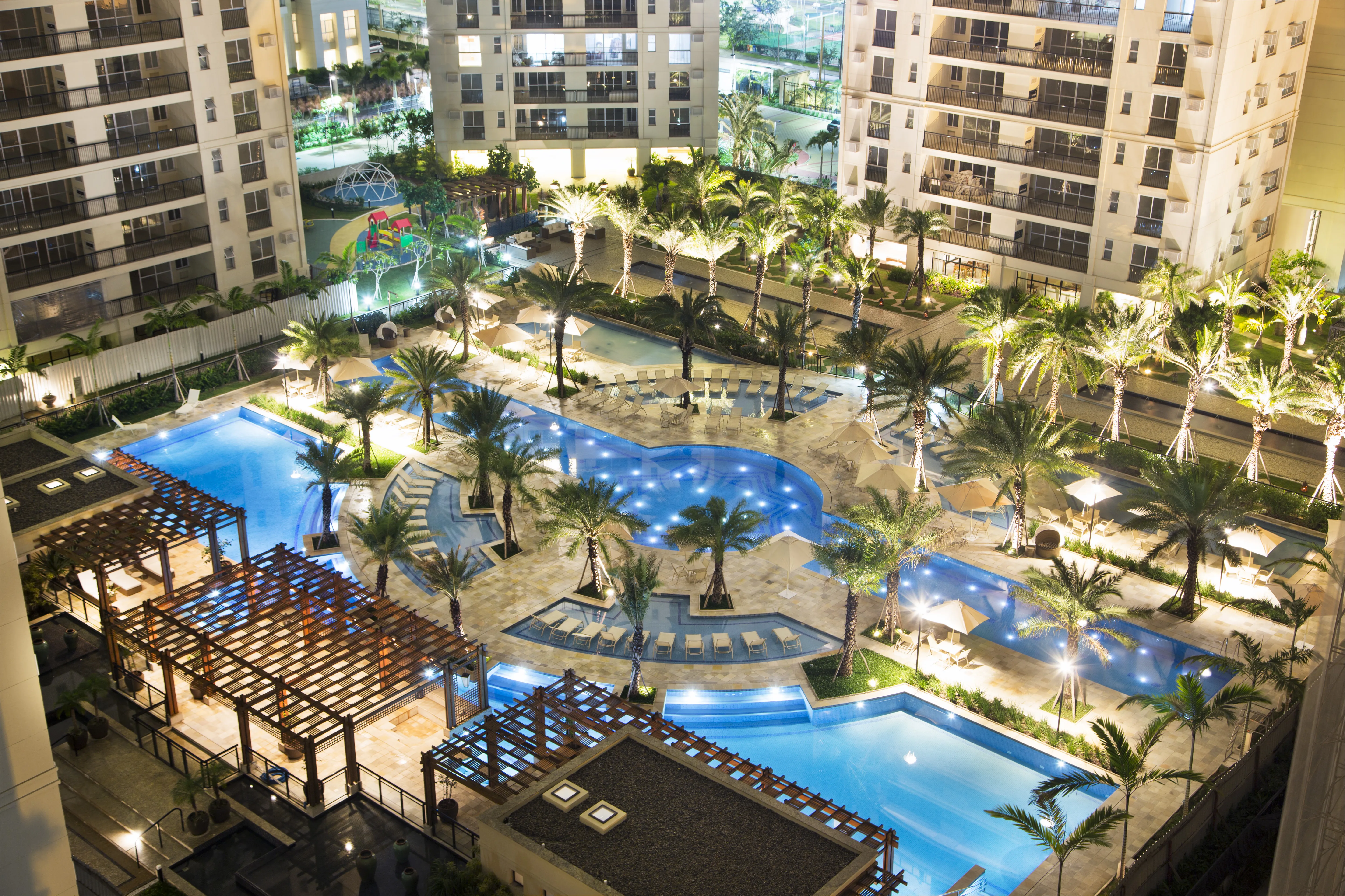 Vista área da Piscina