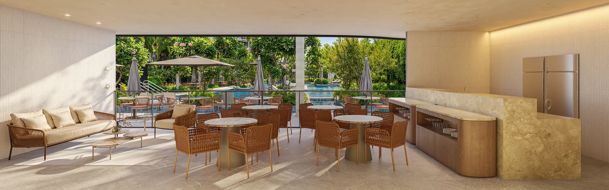 Ilustração artística Bar da Piscina
